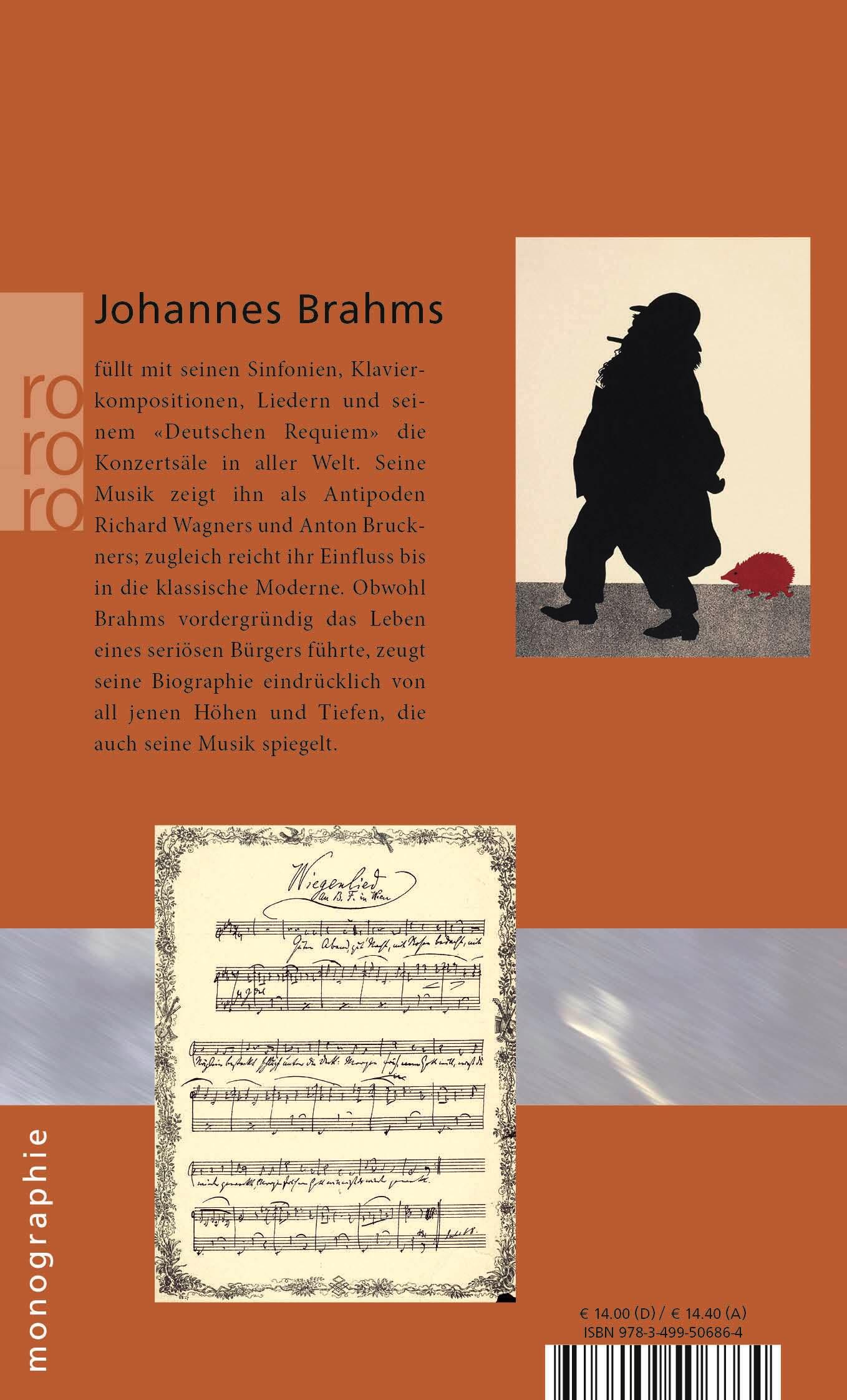 Rückseitencover Johannes Brahms