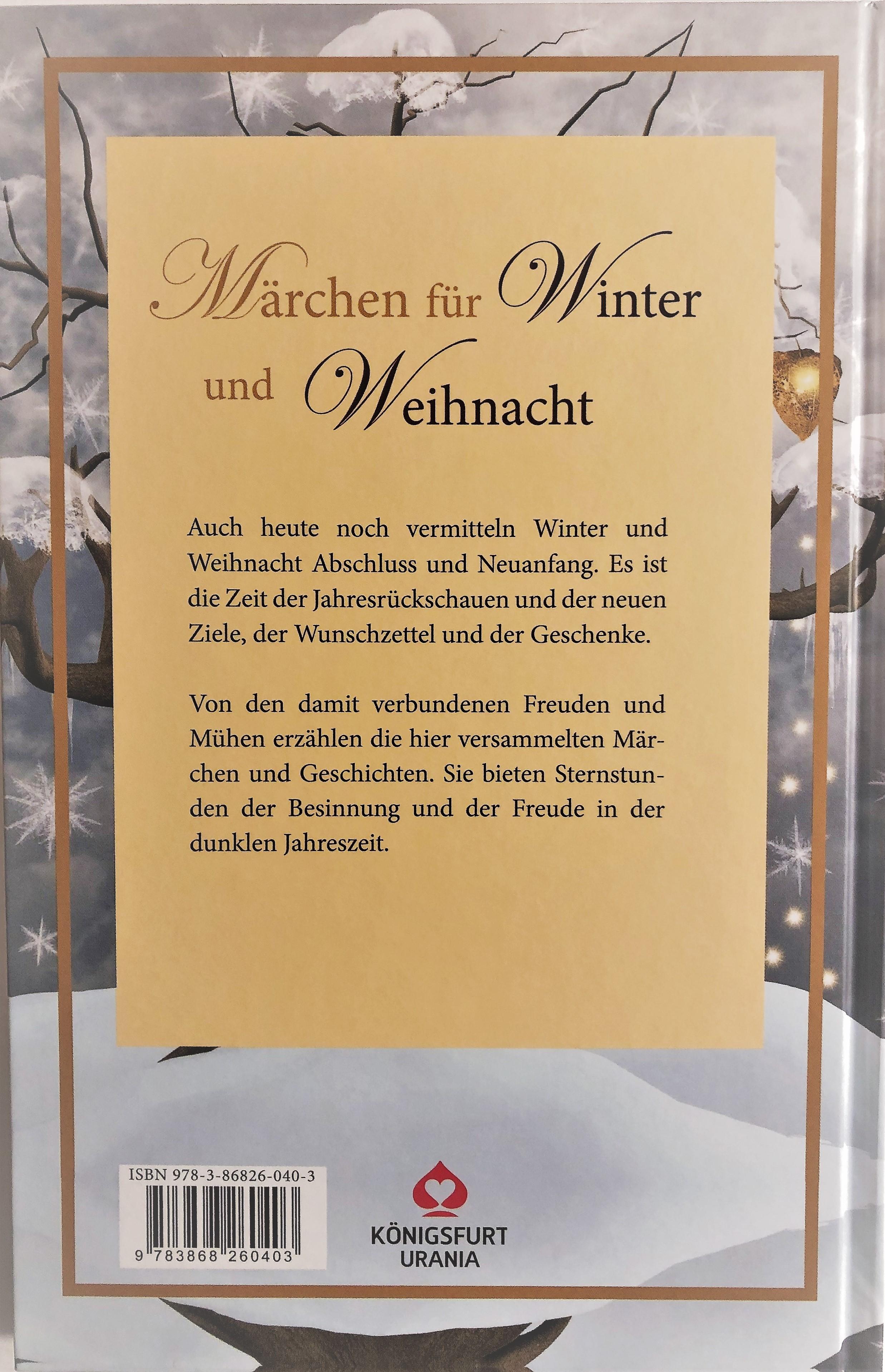 Rückseitencover Märchen für Winter und Weihnacht