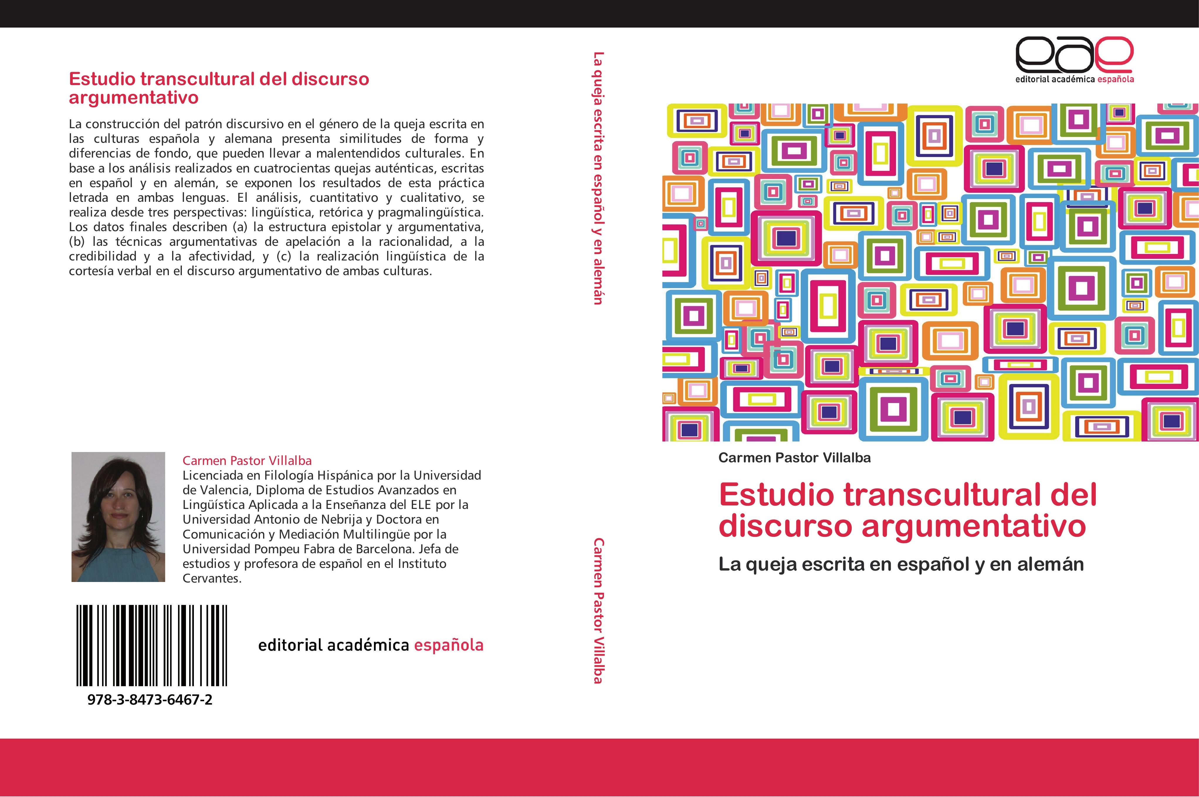 Vorderes Coverbild Estudio transcultural del discurso argumentativo