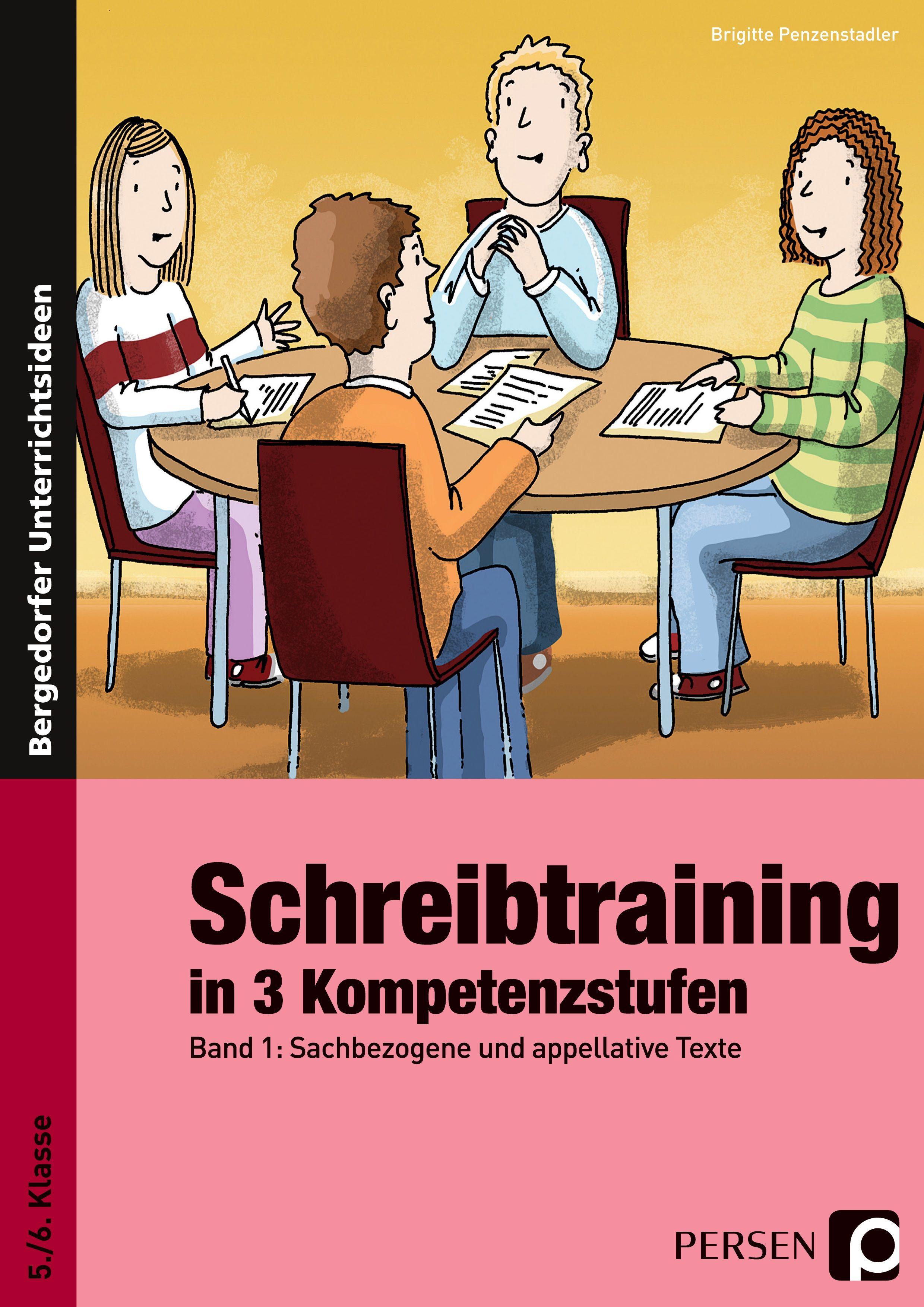 Vorderes Coverbild Schreibtraining in 3 Kompetenzstufen -  Band 1