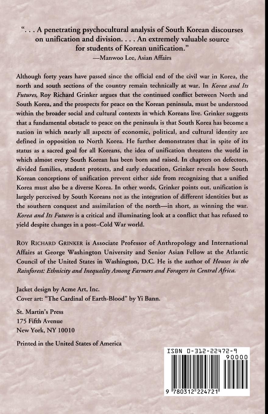 Rückseitencover Korea and Its Futures