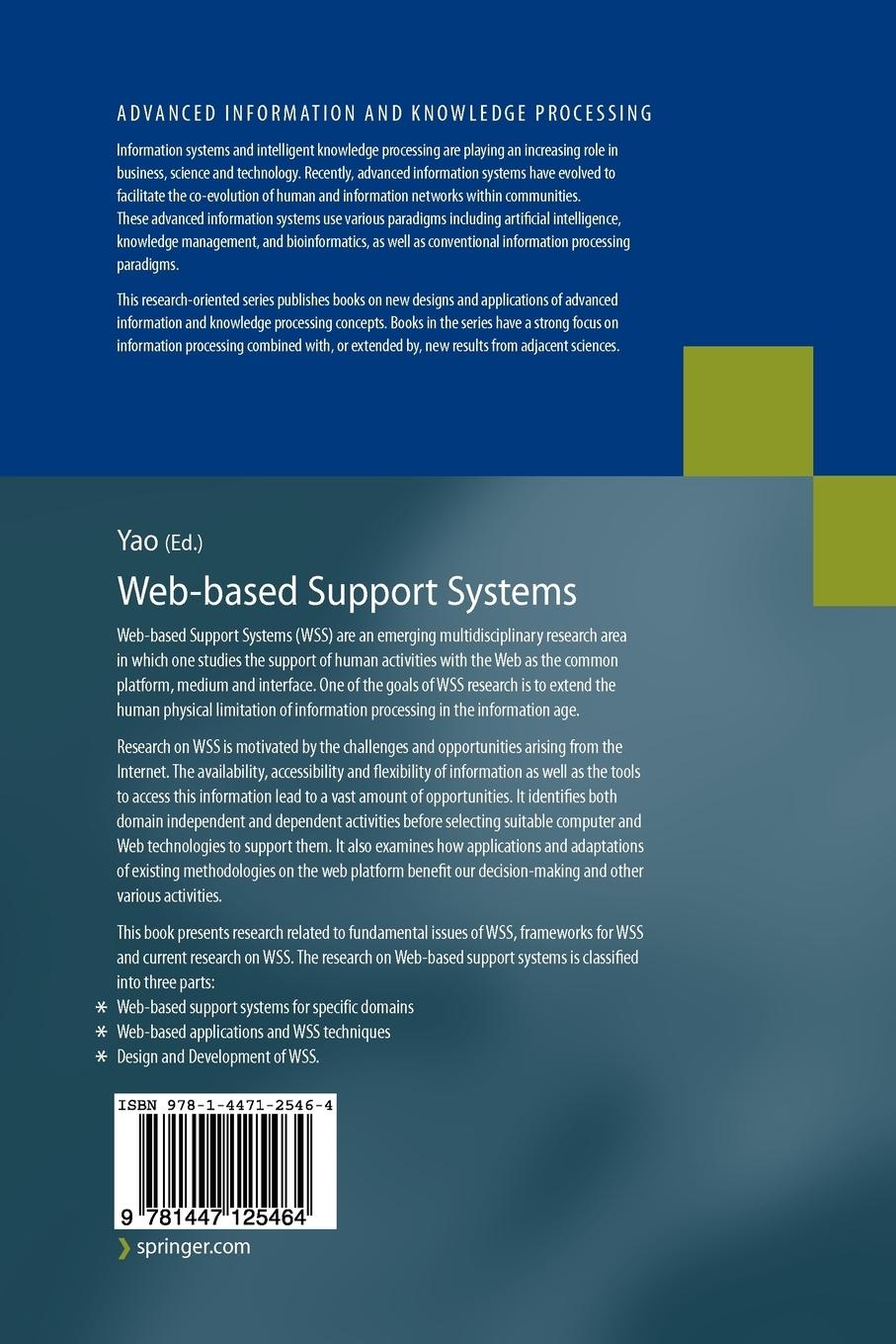 Rückseitencover Web-based Support Systems