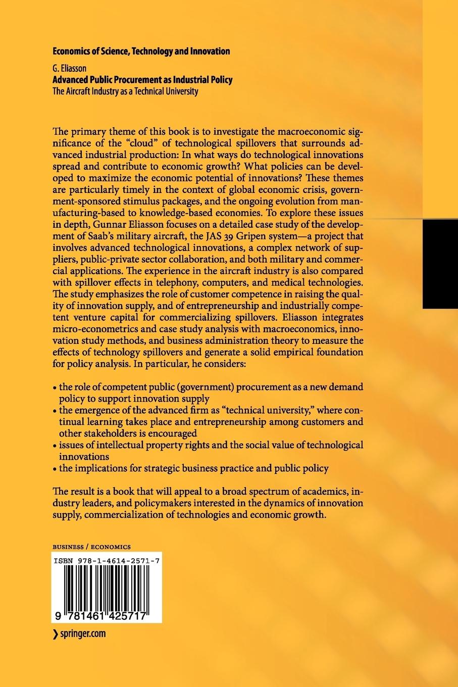 Rückseitencover Advanced Public Procurement as Industrial Policy