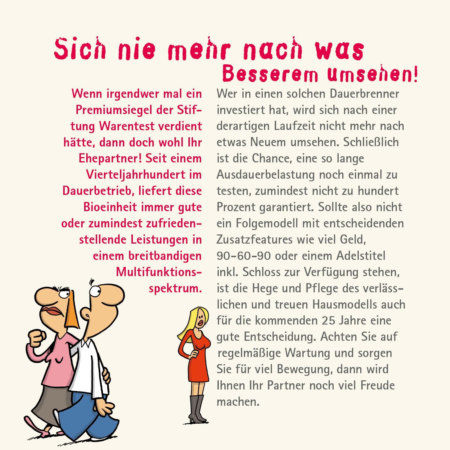 Beispielinhalt (Bild) Geschafft: Endlich Silberhochzeit!