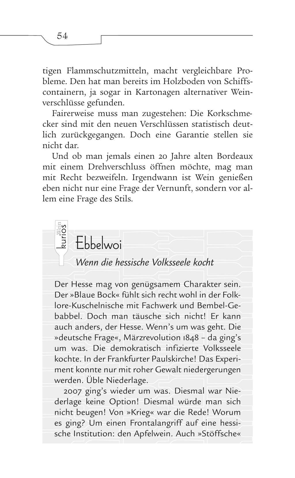 Beispielinhalt (Bild) Populäre Wein-Irrtümer. Ein unterhaltsames Lexikon