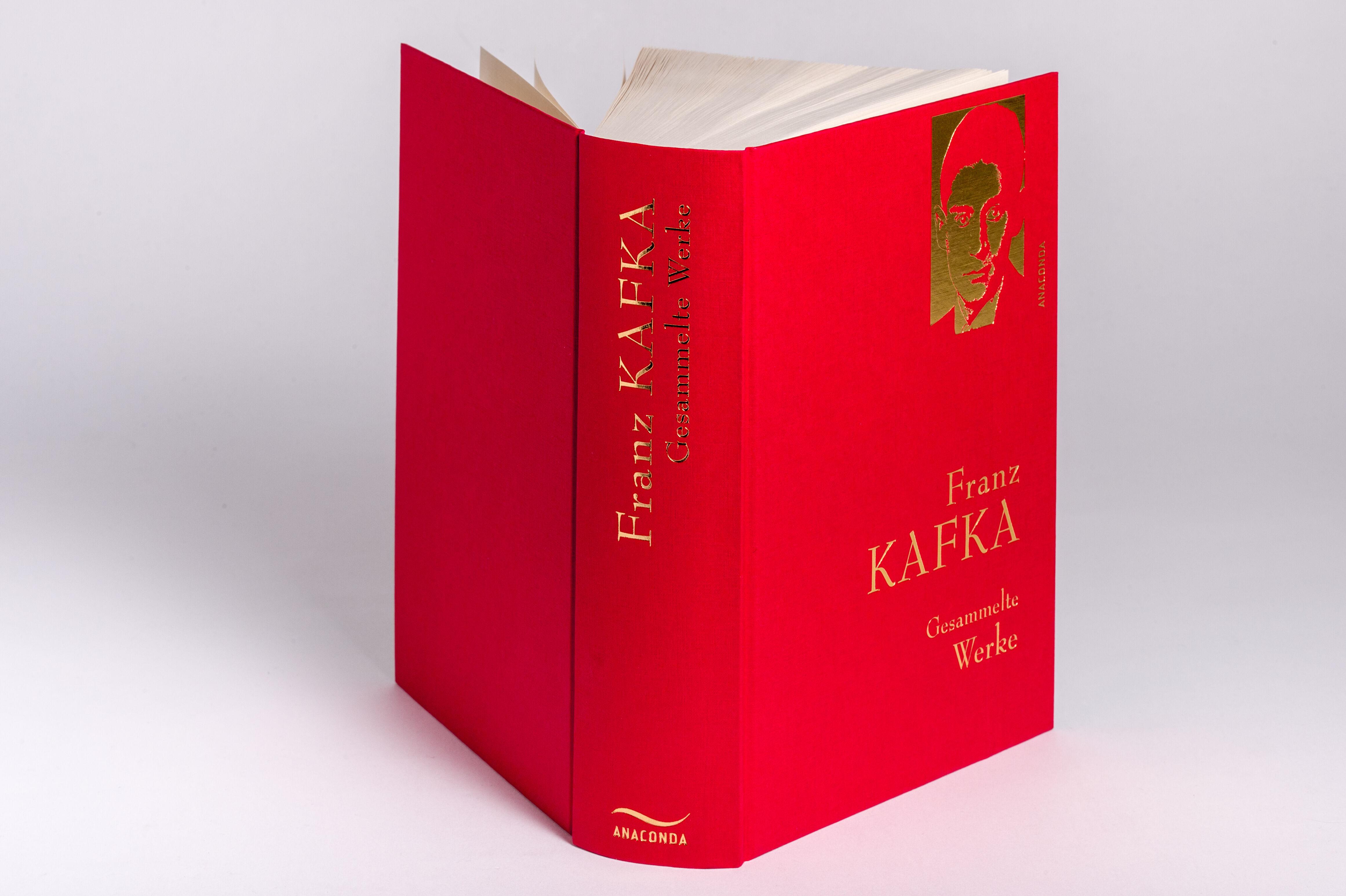 Beispielinhalt (Bild) Franz Kafka - Gesammelte Werke  (Iris®-LEINEN mit goldener Schmuckprägung)