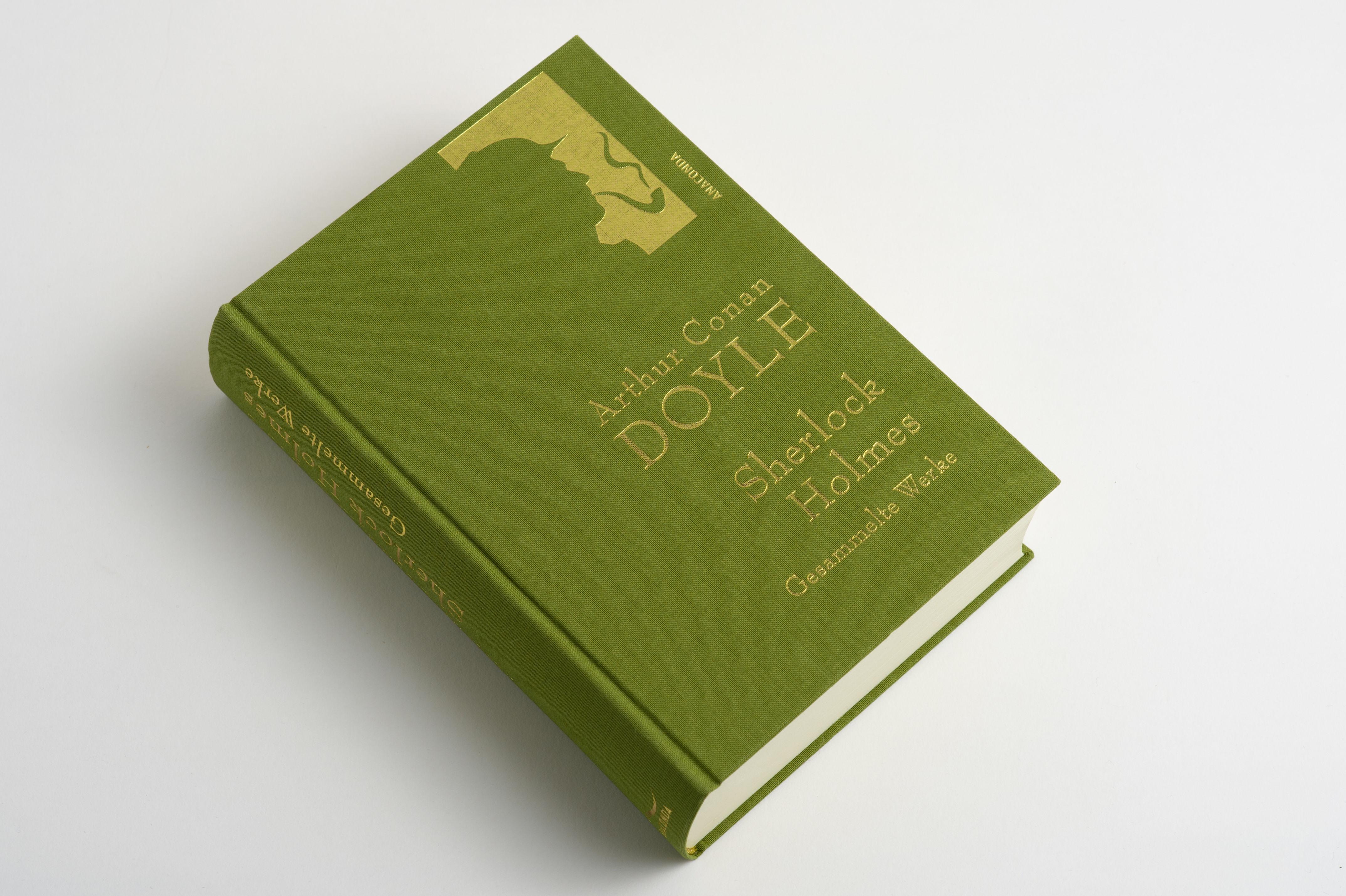 Beispielinhalt (Bild) Sherlock Holmes - Gesammelte Werke (Iris®-LEINEN mit goldener Schmuckprägung)