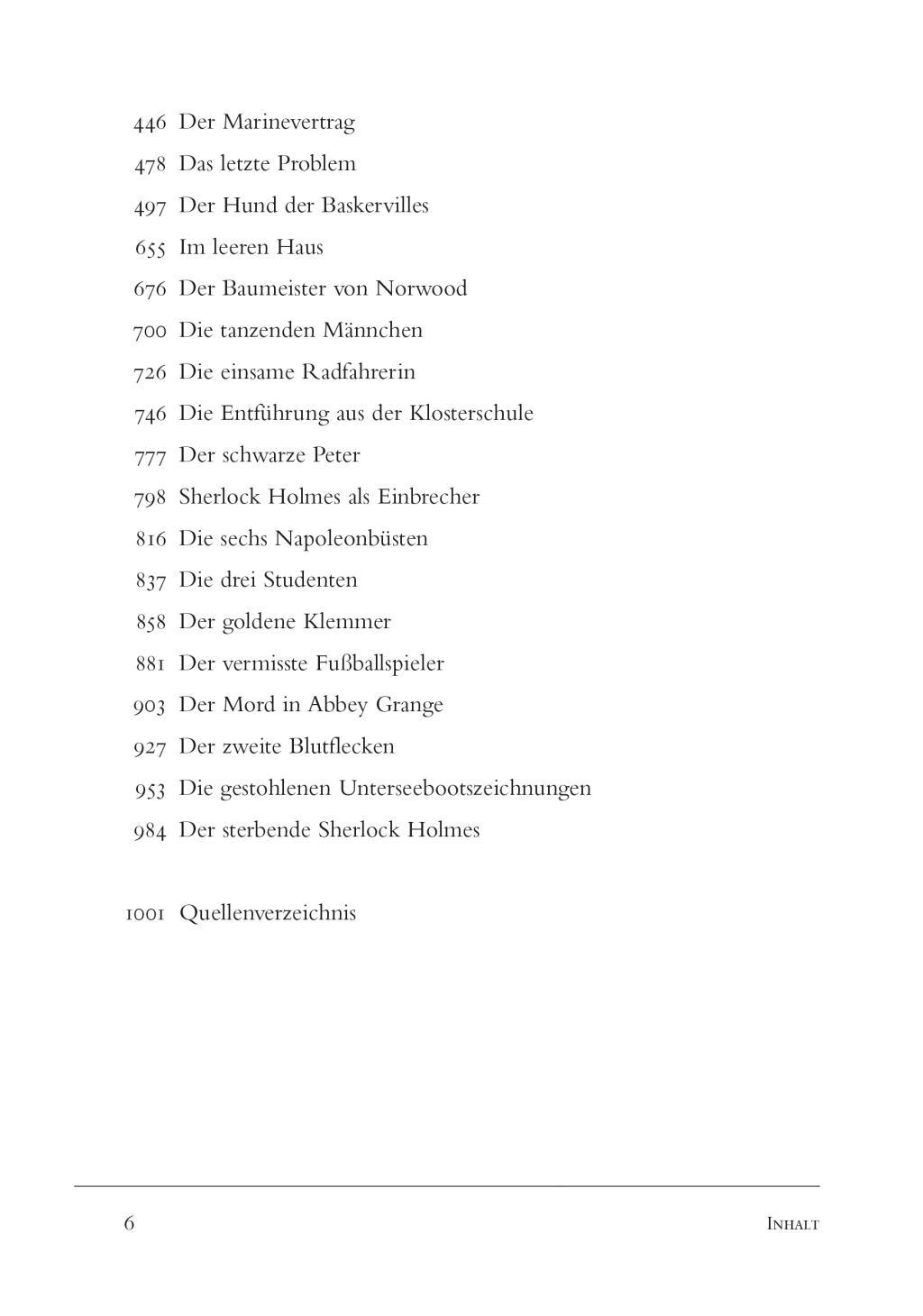 Beispielinhalt (Bild) Sherlock Holmes - Gesammelte Werke (Iris®-LEINEN mit goldener Schmuckprägung)