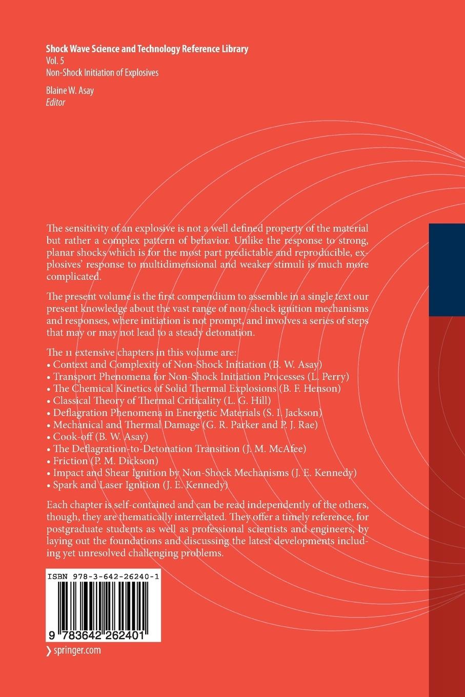 Rückseitencover Shock Wave Science and Technology Reference Library, Vol. 5