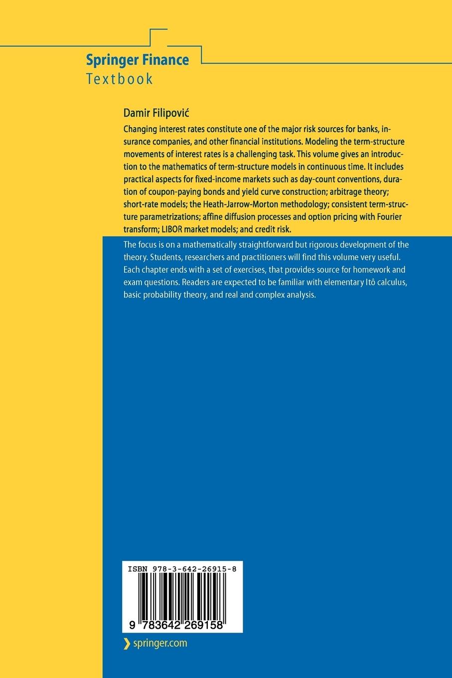 Rückseitencover Term-Structure Models