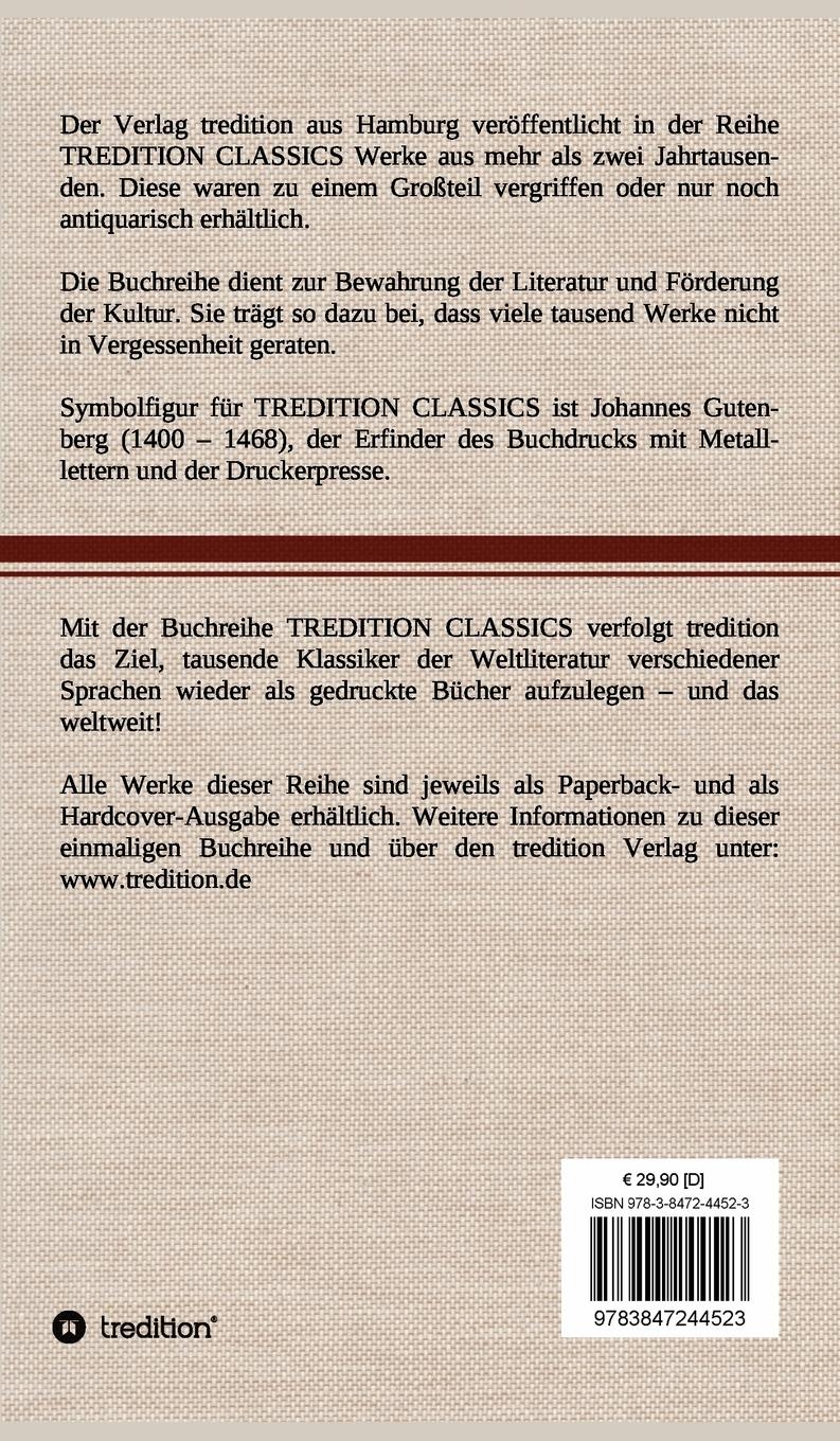 Rückseitencover Lebensgeschichte und Natürliche Ebentheuer des Armen Mannes im Tockenburg