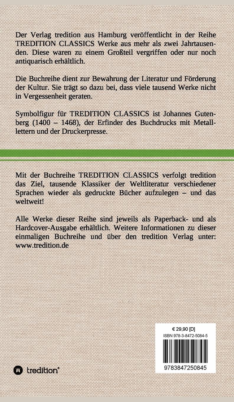 Rückseitencover Namenlose Geschichten - Erster Band