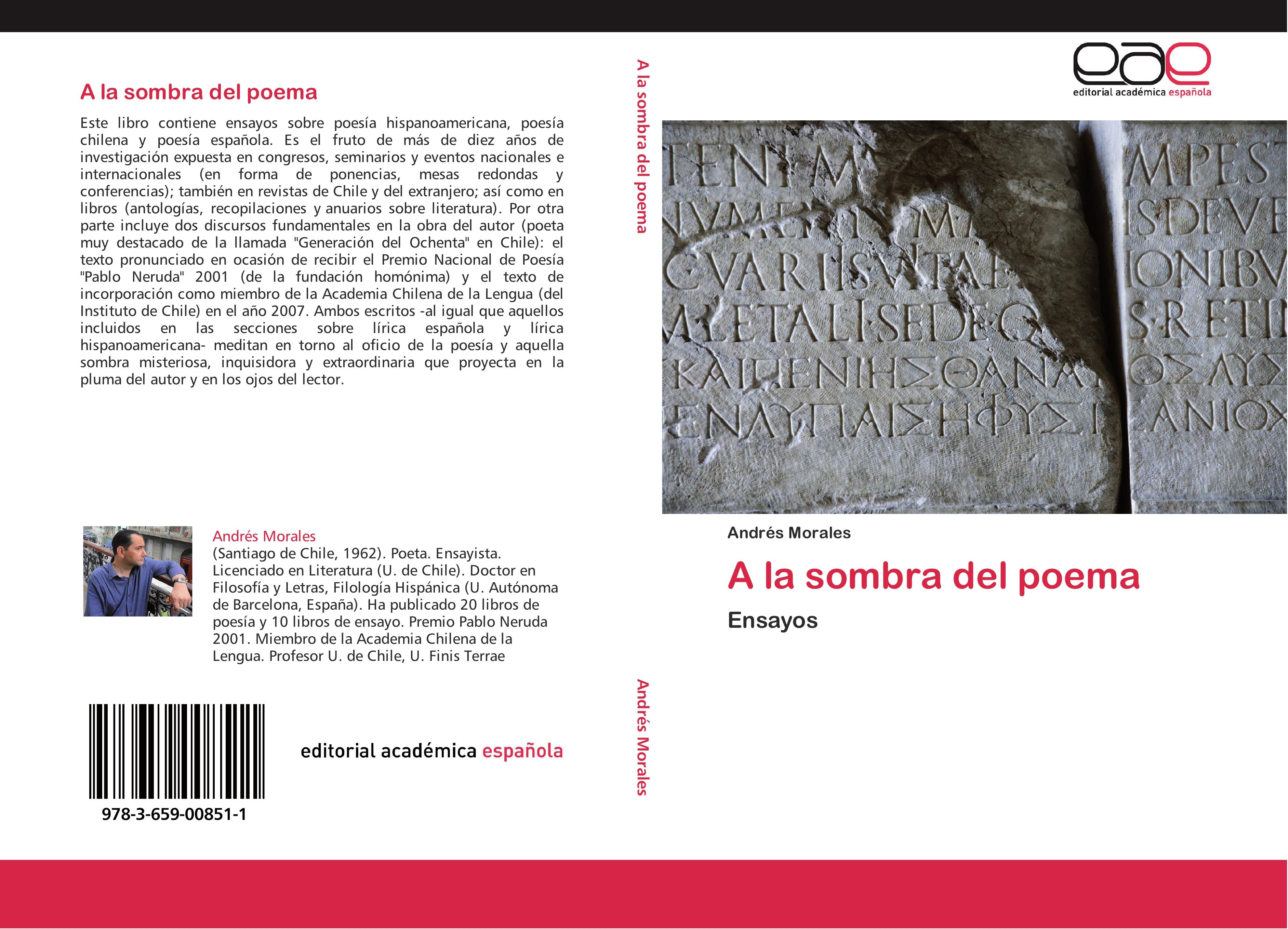 Vorderes Coverbild A la sombra del poema