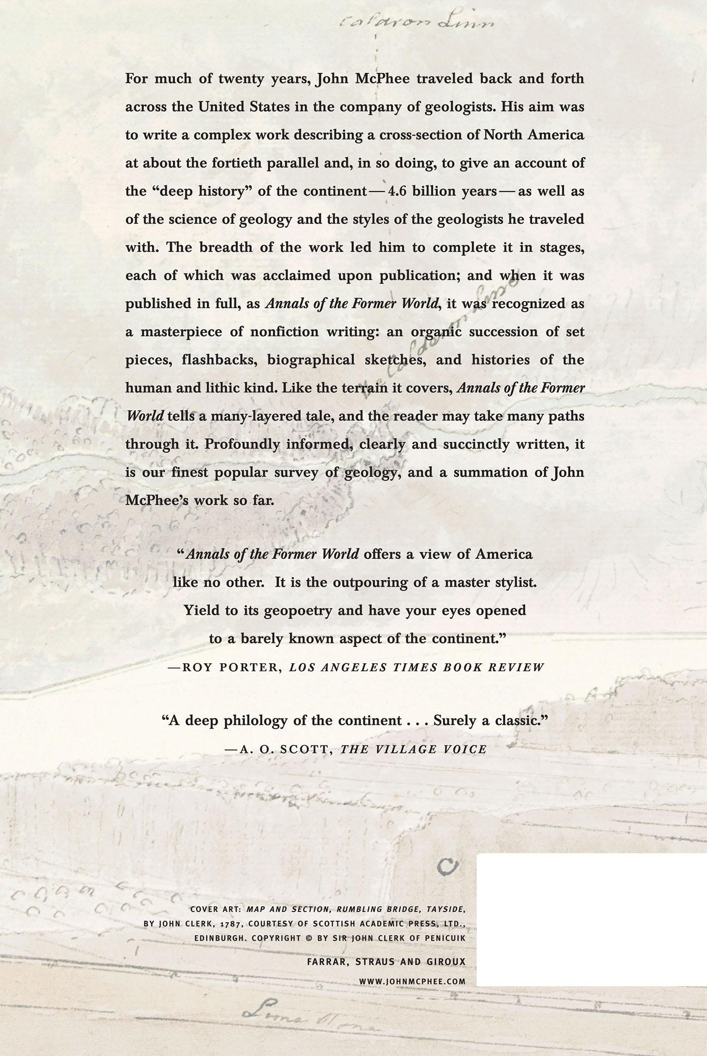 Rückseitencover Annals of the Former World