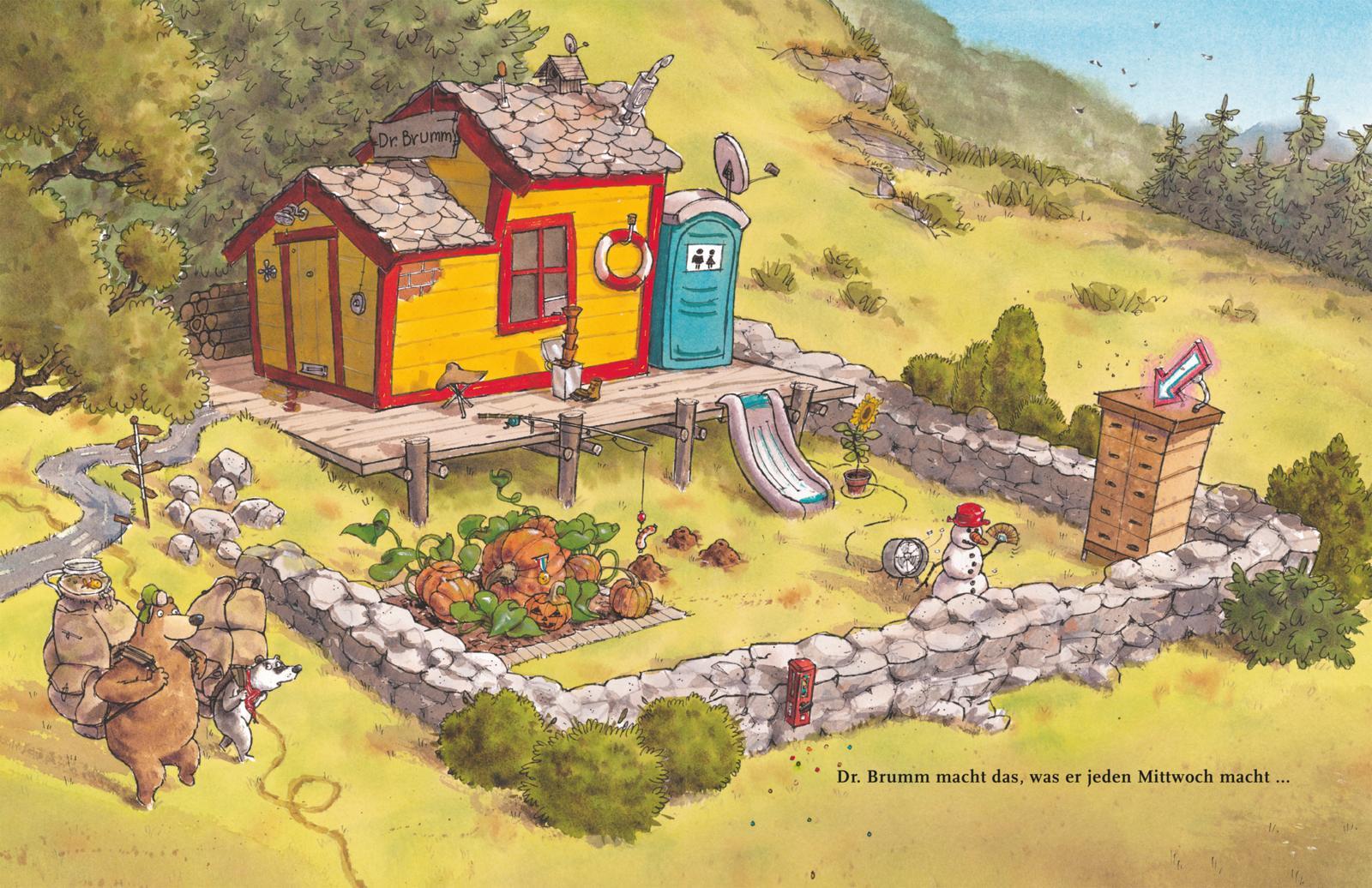 Beispielinhalt (Bild) Dr. Brumm geht wandern