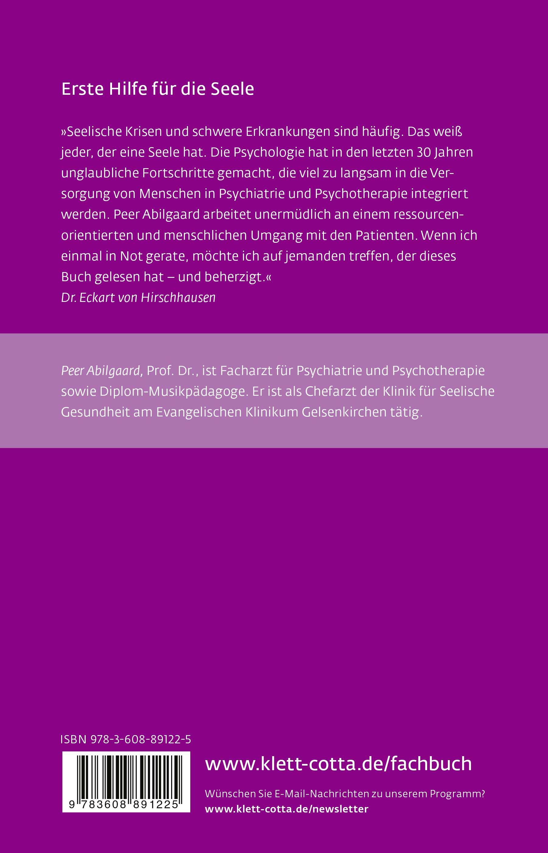 Rückseitencover Stabilisierende Psychotherapie in akuten Krisen (Leben Lernen, Bd. 254)