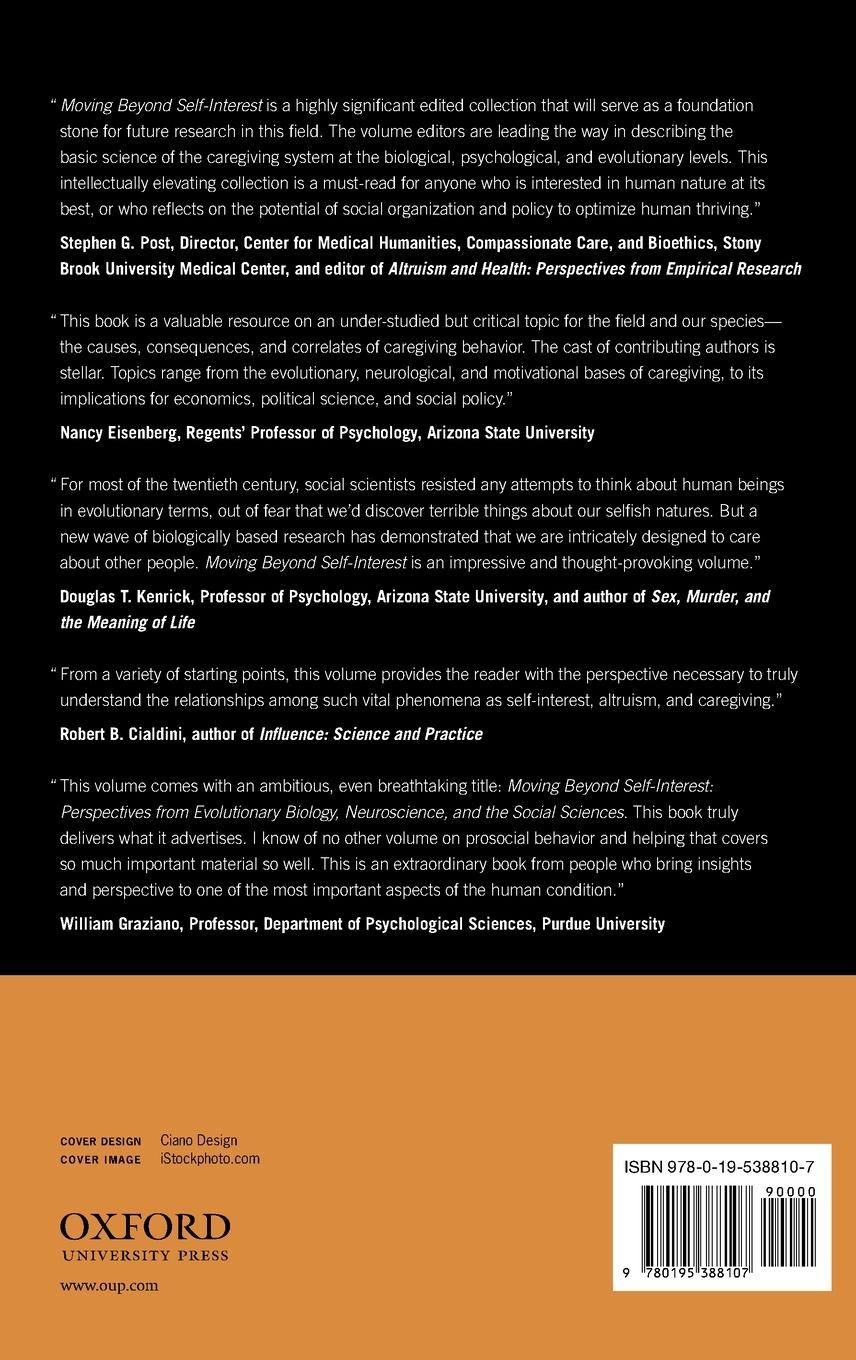 Rückseitencover Moving Beyond Self-Interest