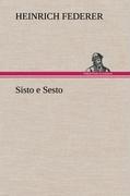 Vorderes Coverbild Sisto e Sesto