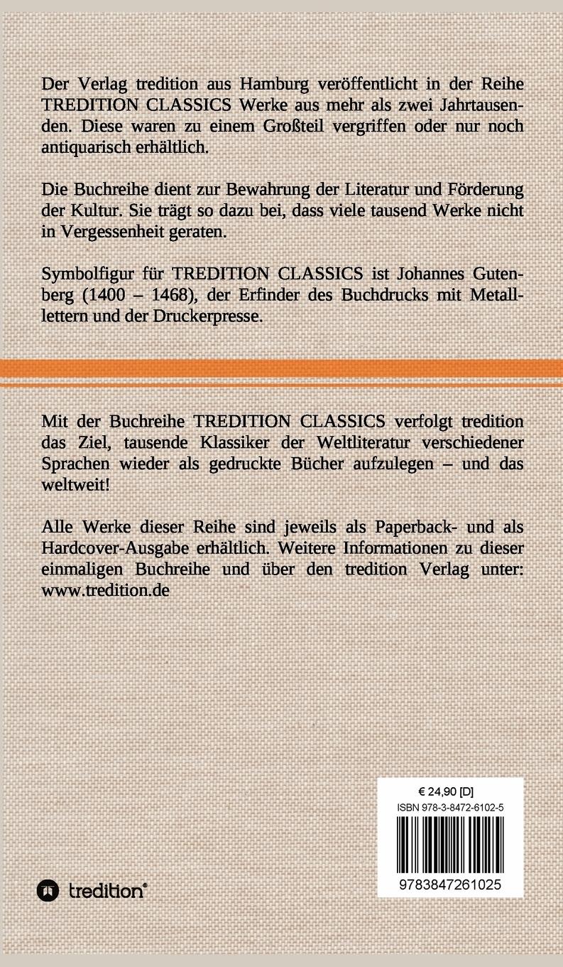 Rückseitencover Über die ästhetische Erziehung des Menschen