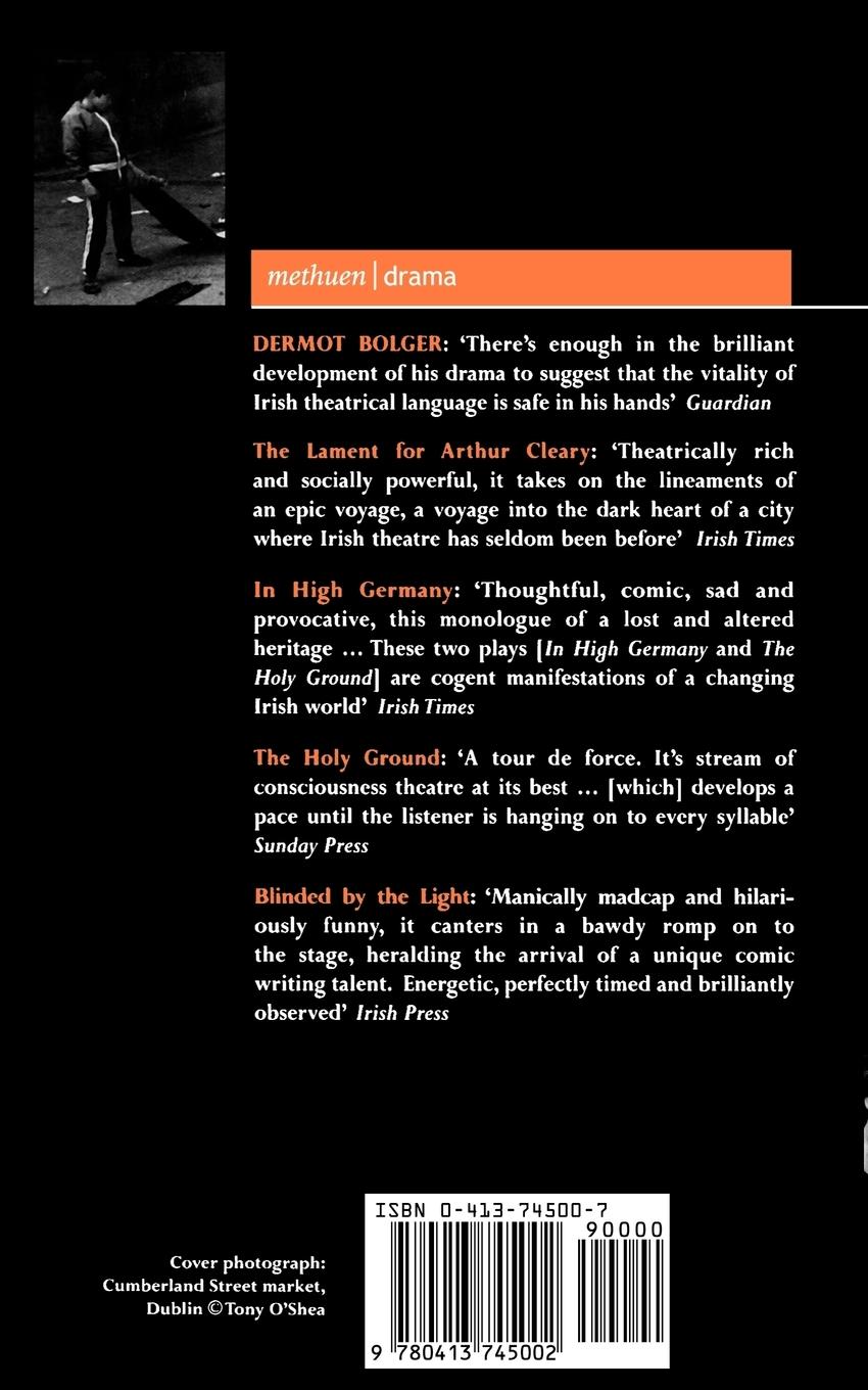 Rückseitencover Dermot Bolger Plays