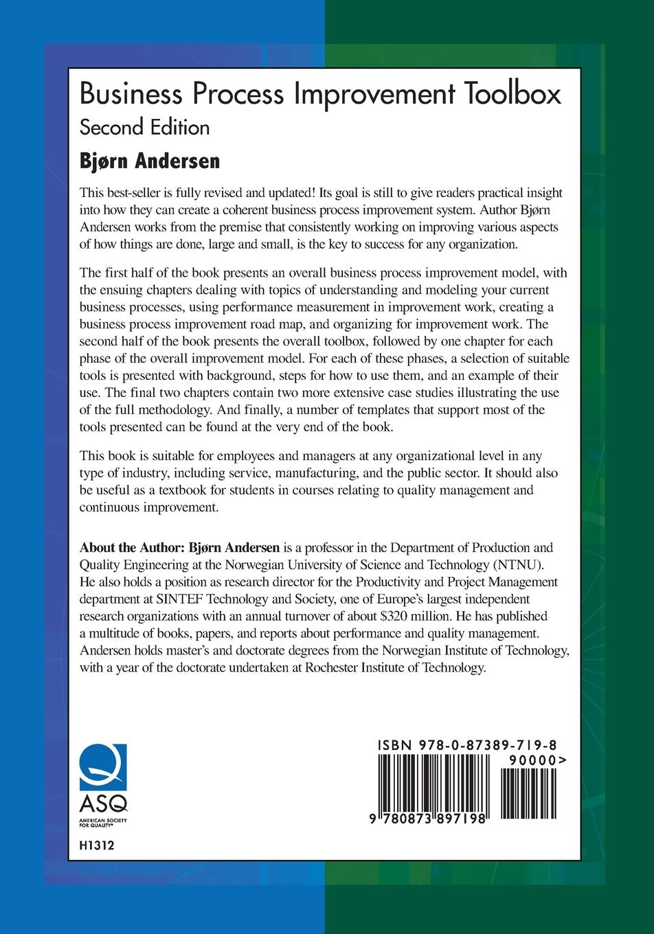 Rückseitencover Business Process Improvement Toolbox