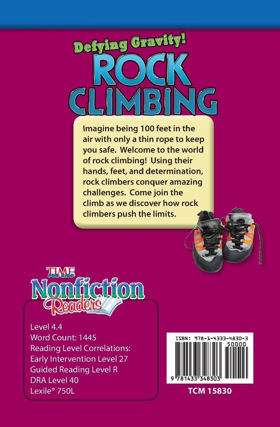 Rückseitencover Defying Gravity! Rock Climbing