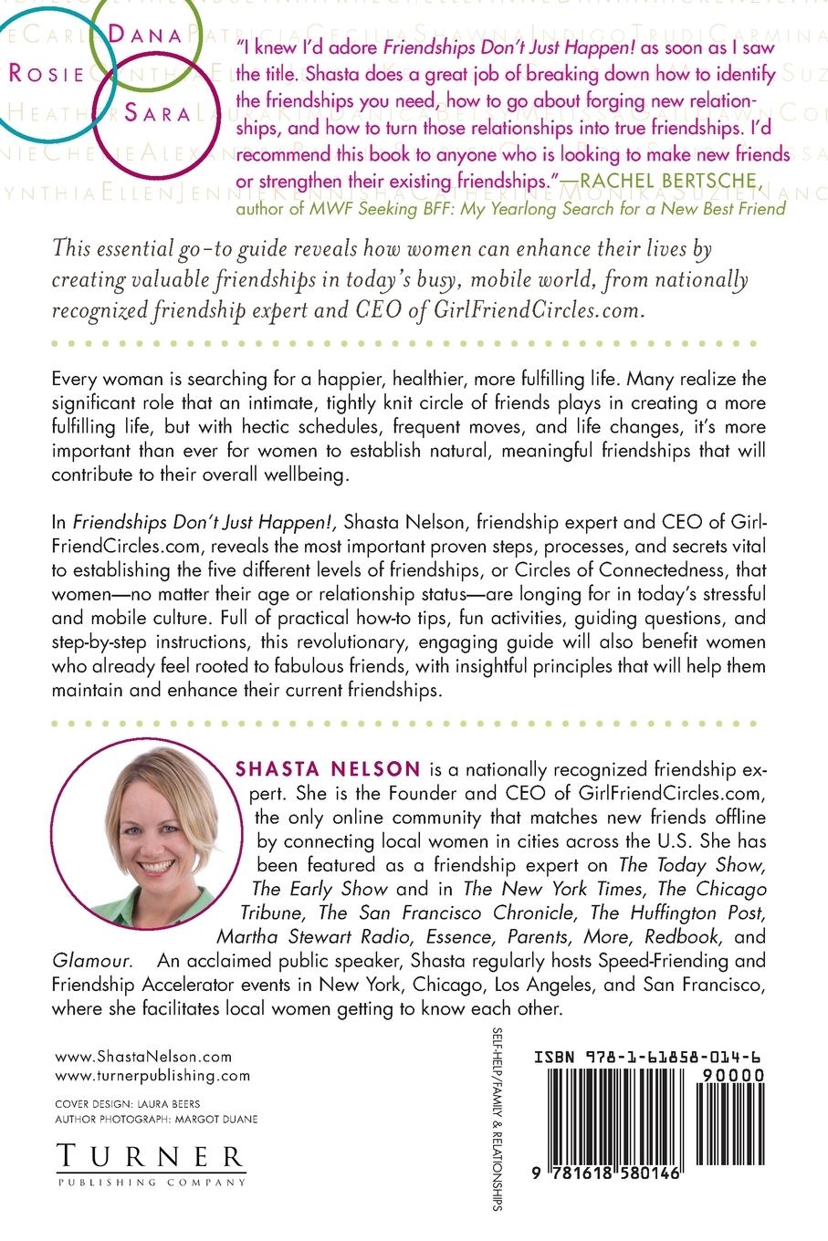 Rückseitencover Friendships Don't Just Happen!