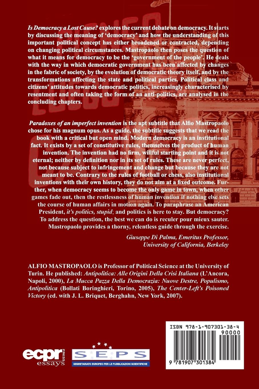 Rückseitencover Is Democracy a Lost Cause?
