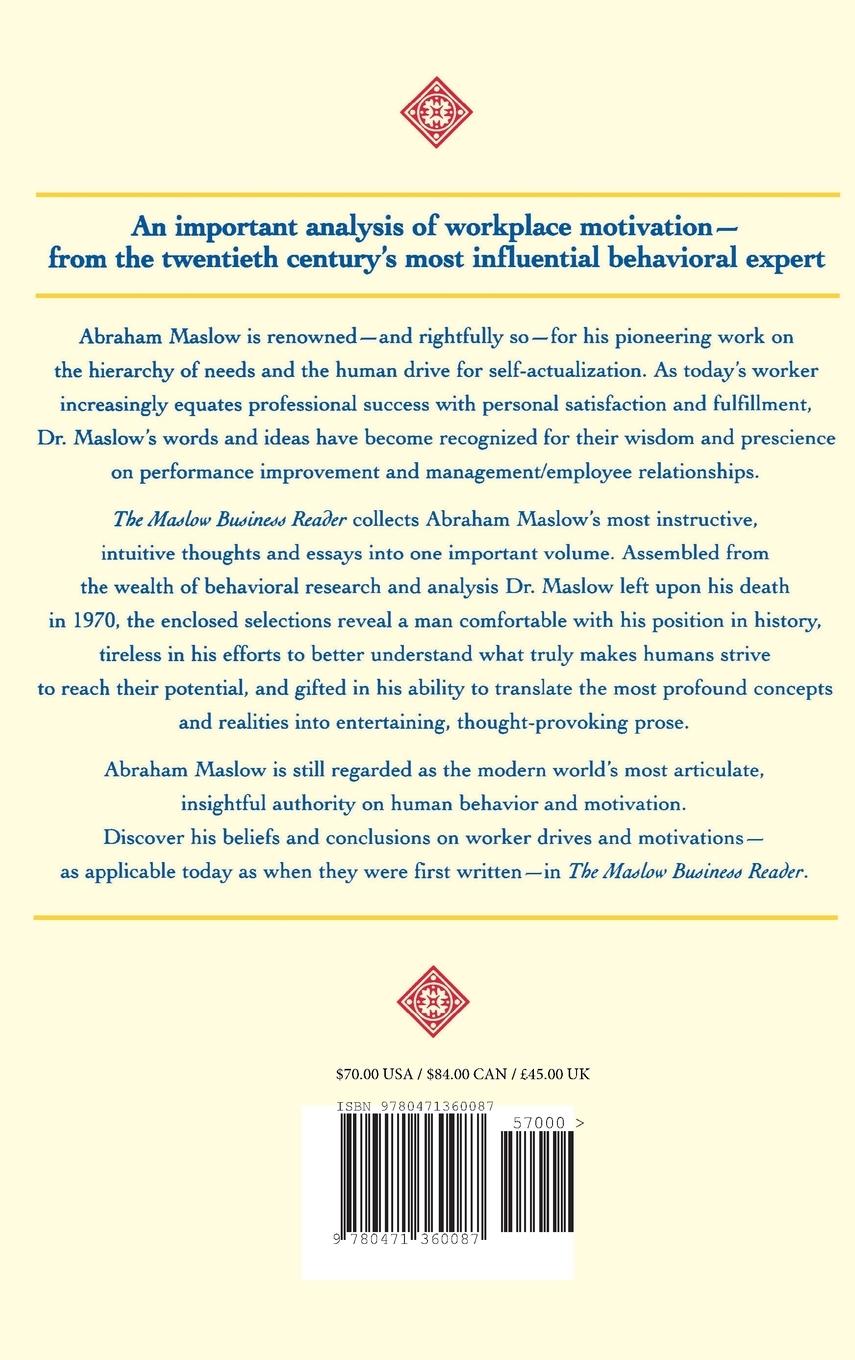 Rückseitencover The Maslow Business Reader