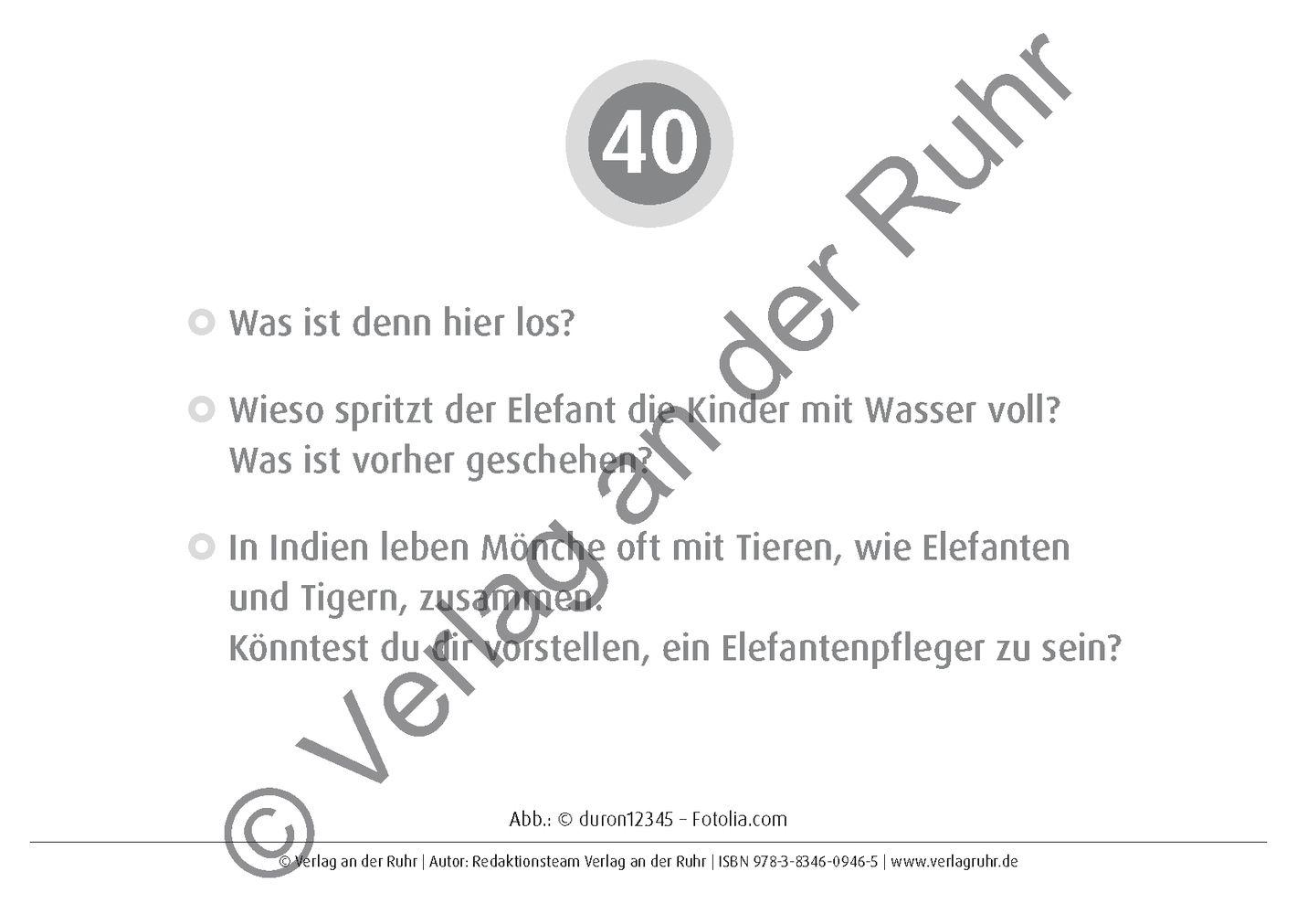Beispielinhalt (Bild) 80 Bild-Impulse als Erzähl- und Schreibanlässe