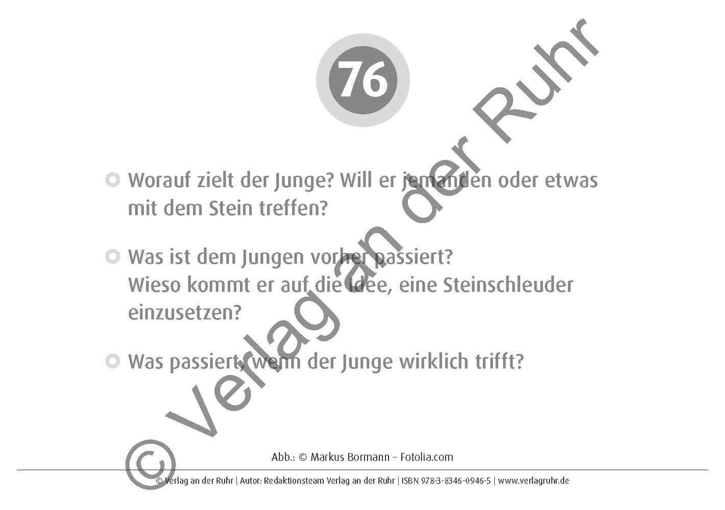 Beispielinhalt (Bild) 80 Bild-Impulse als Erzähl- und Schreibanlässe