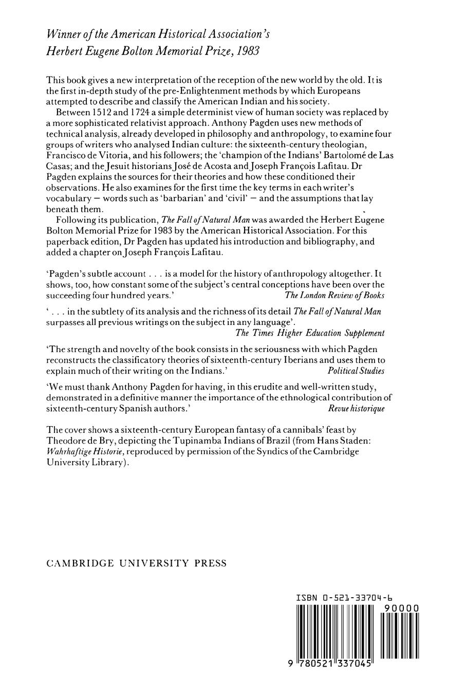 Rückseitencover The Fall of Natural Man