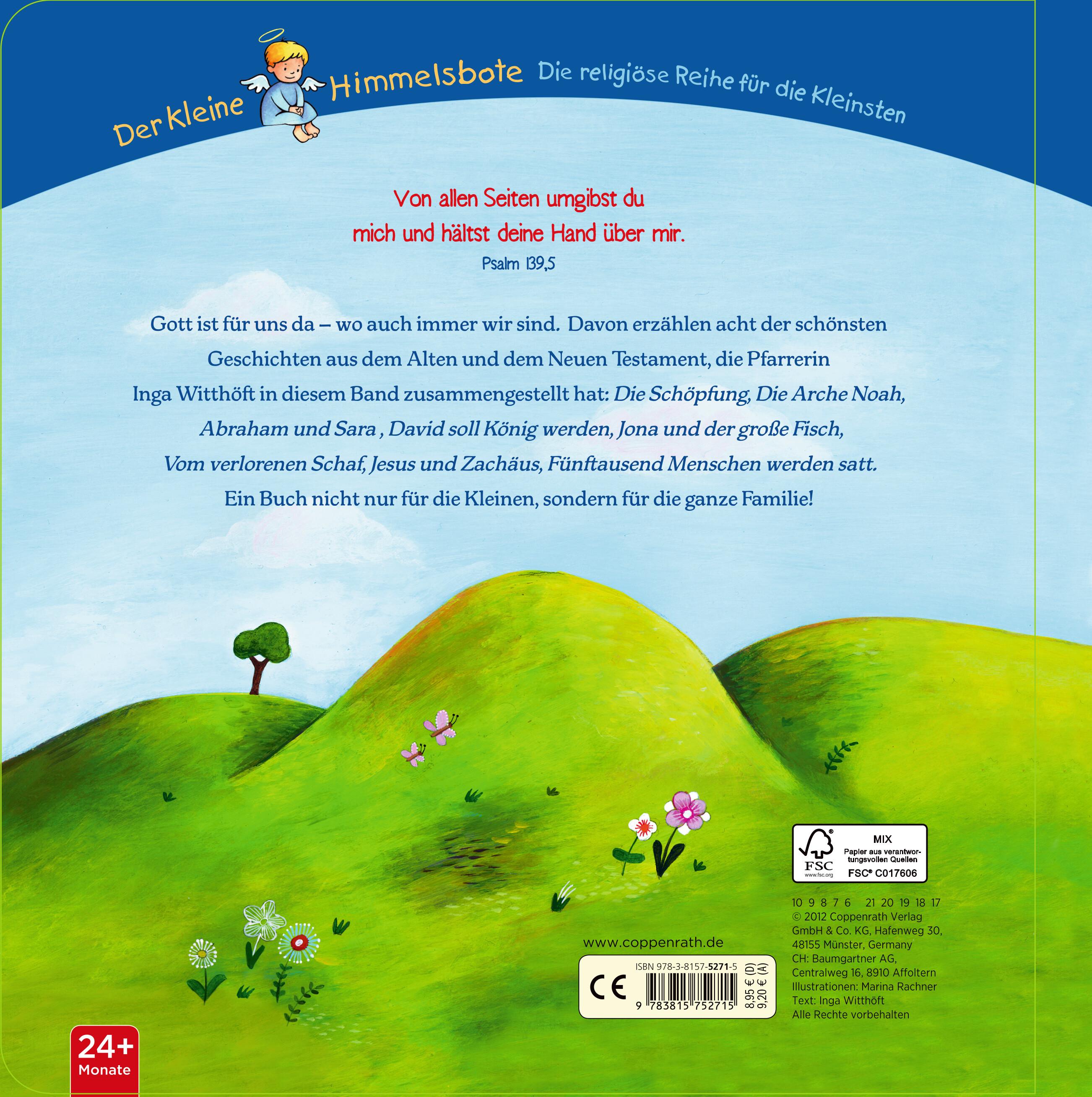 Rückseitencover Der kleine Himmelsbote: Bibelgeschichten für die Kleinsten