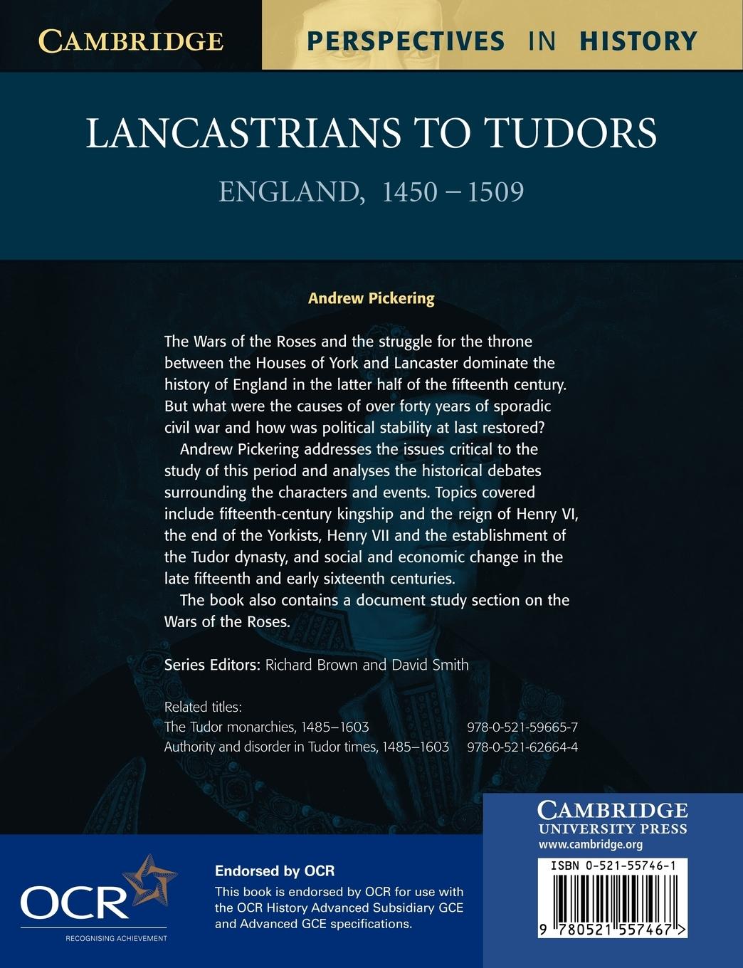 Rückseitencover Lancastrians to Tudors