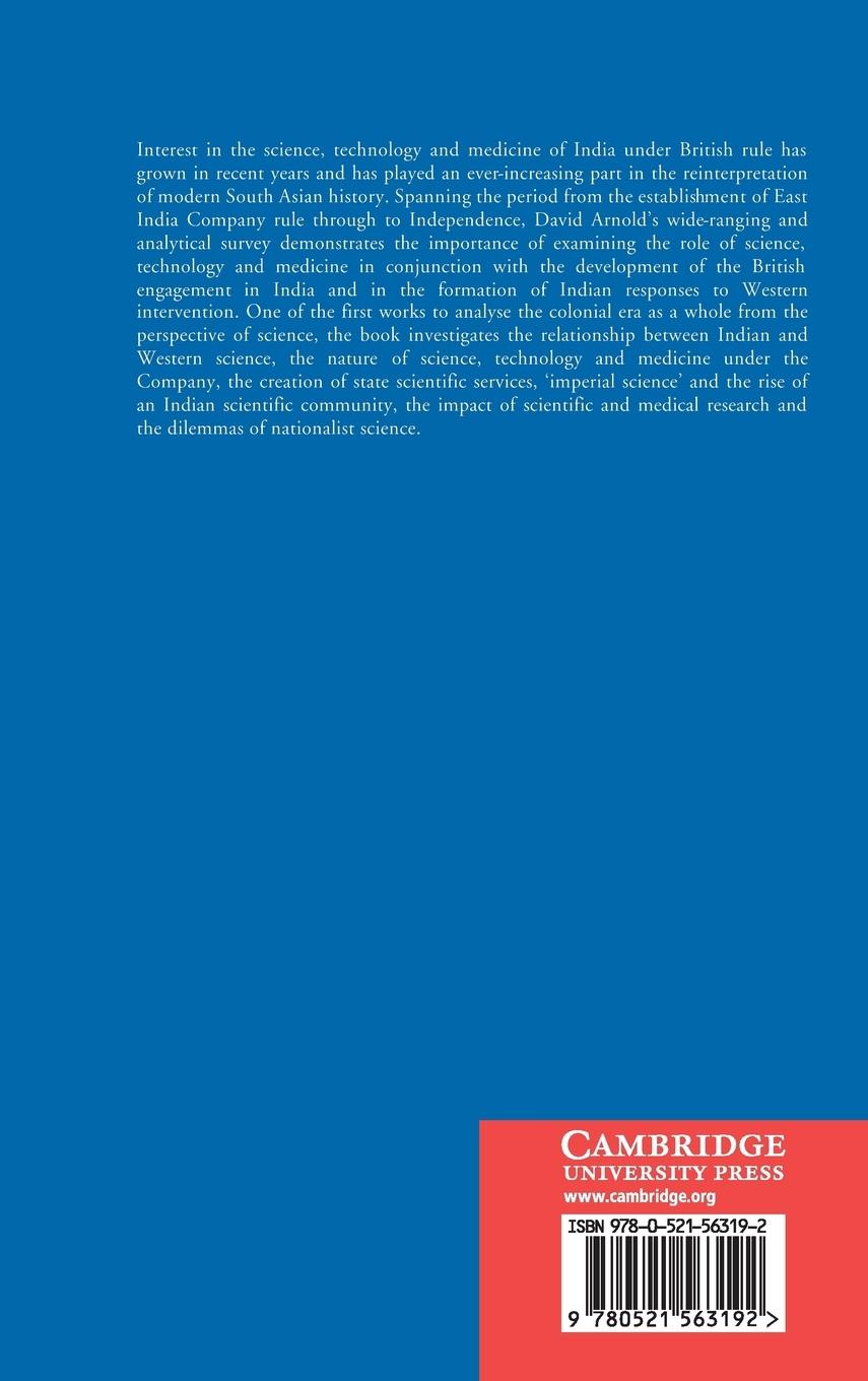 Rückseitencover Science, Technology and Medicine in Colonial             India