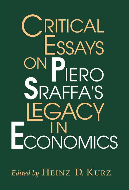 Vorderes Coverbild Critical Essays on Piero Sraffa's Legacy in Economics