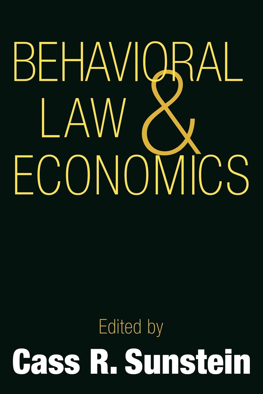 Vorderes Coverbild Behavioral Law and Economics