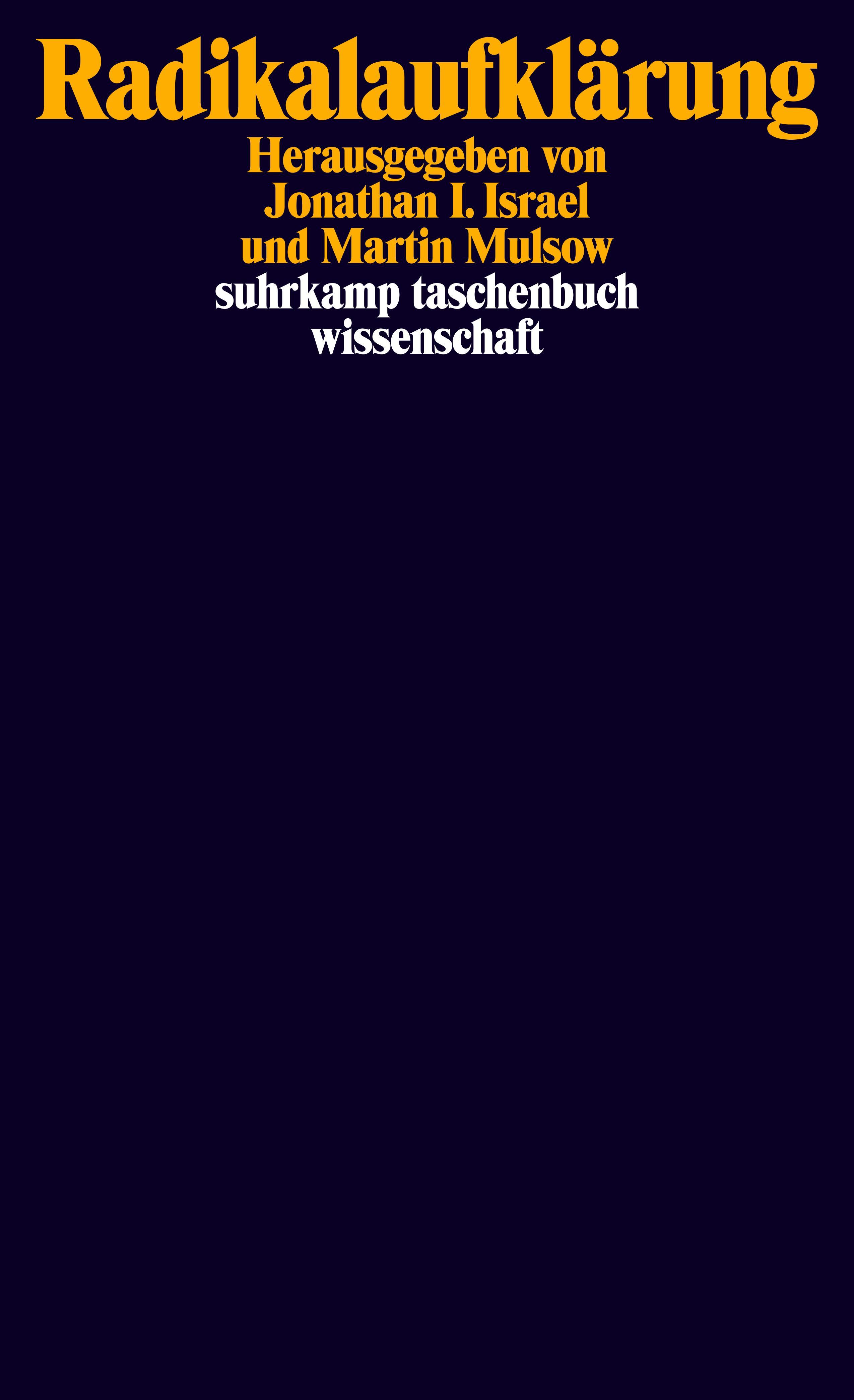 Vorderes Coverbild Radikalaufklärung