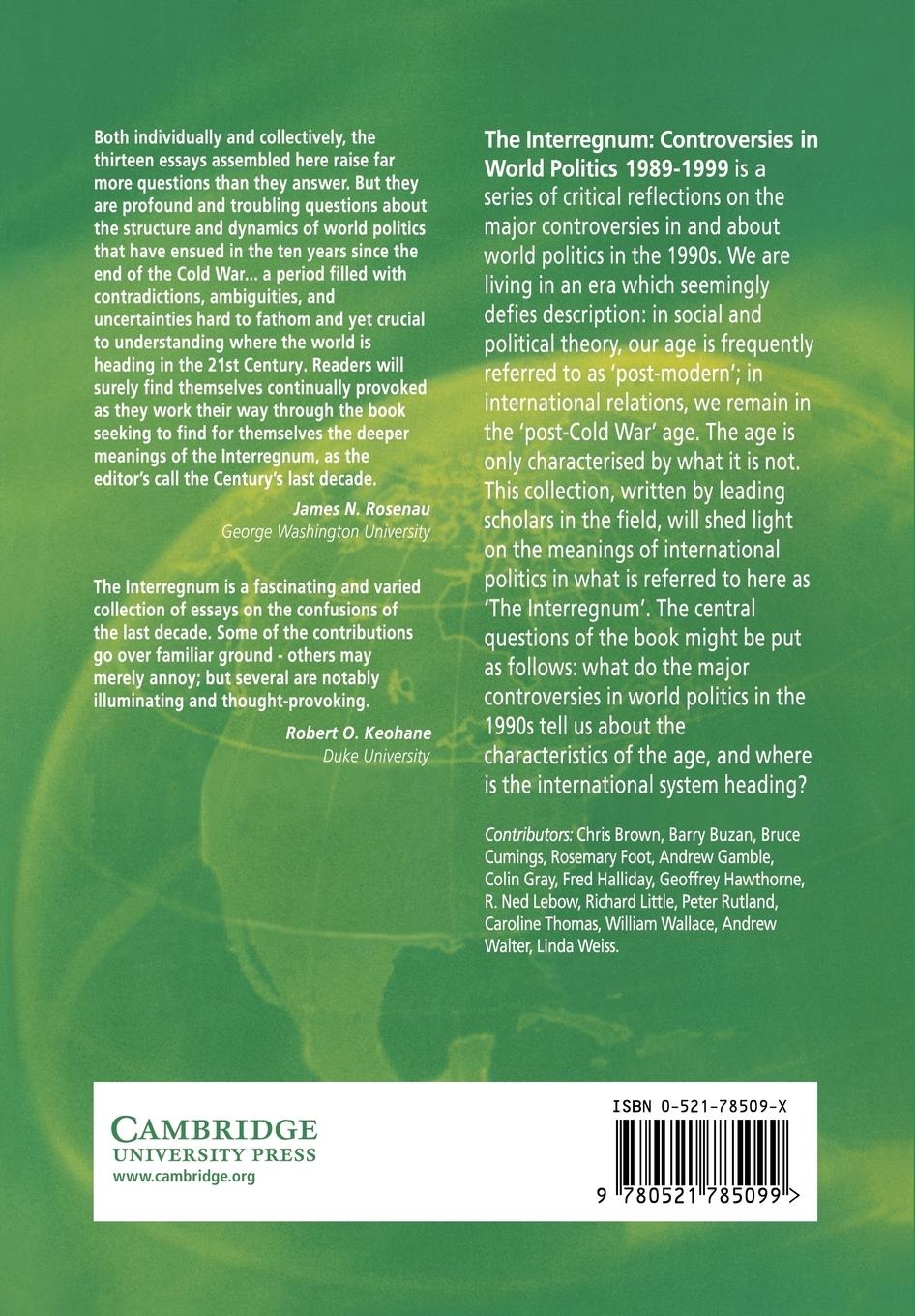 Rückseitencover The Interregnum