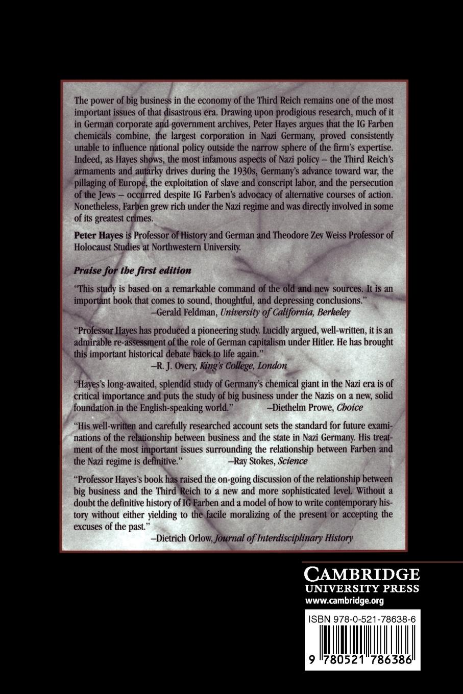 Rückseitencover Industry and Ideology