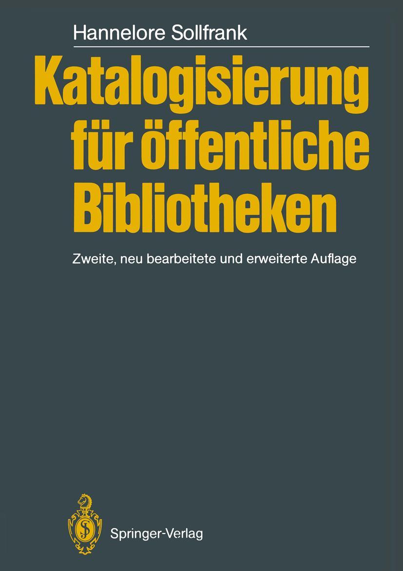Vorderes Coverbild Katalogisierung für Öffentliche Bibliotheken