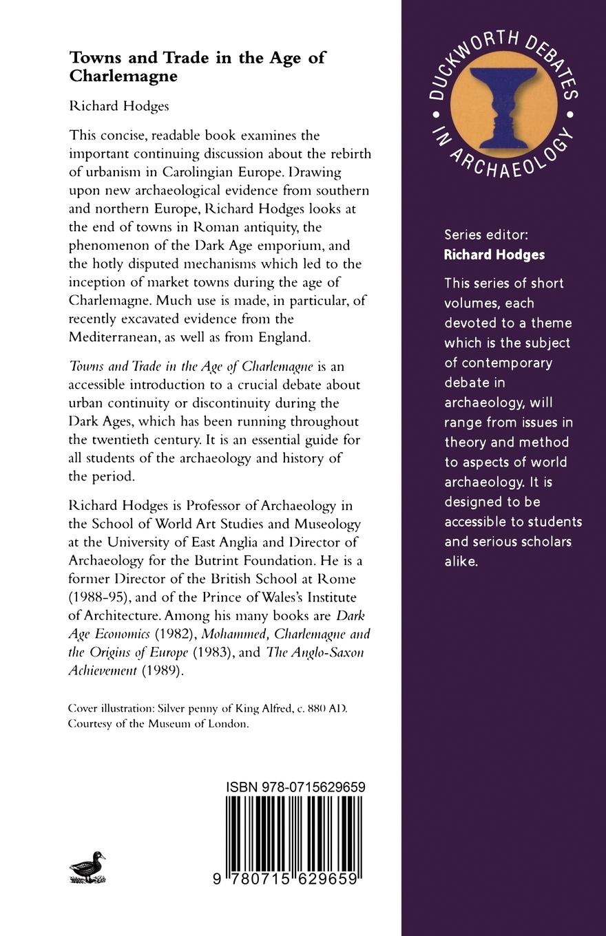 Rückseitencover Towns and Trade in the Age of Charlemagne