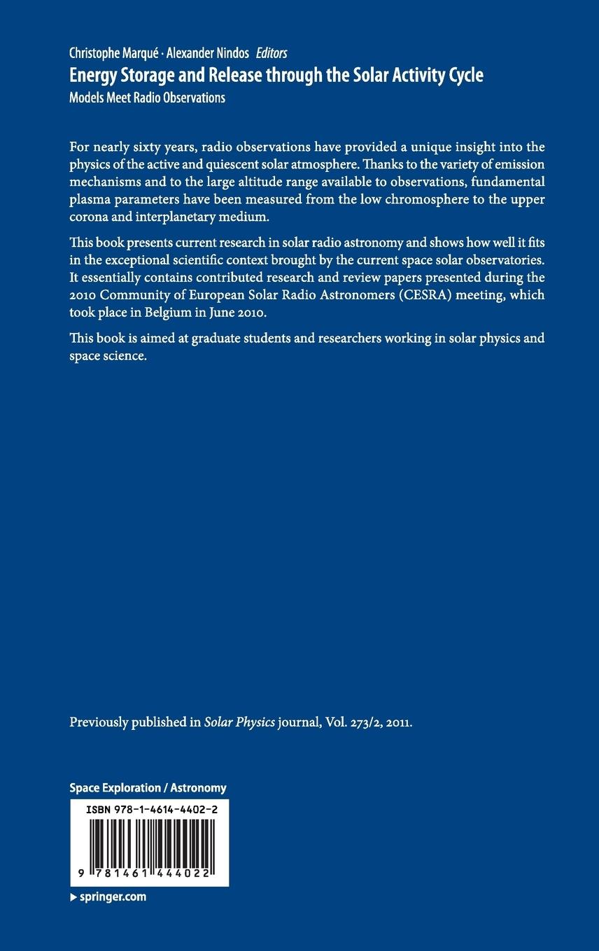 Rückseitencover Energy Storage and Release through the Solar Activity Cycle