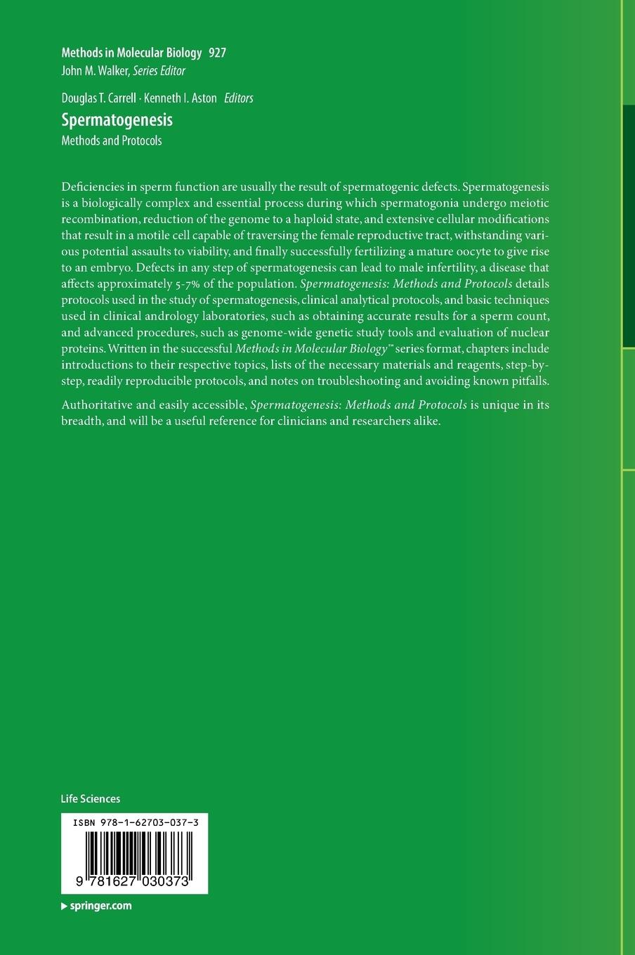 Rückseitencover Spermatogenesis