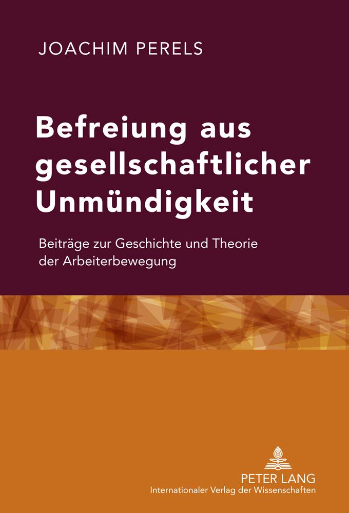 Vorderes Coverbild Befreiung aus gesellschaftlicher Unmündigkeit