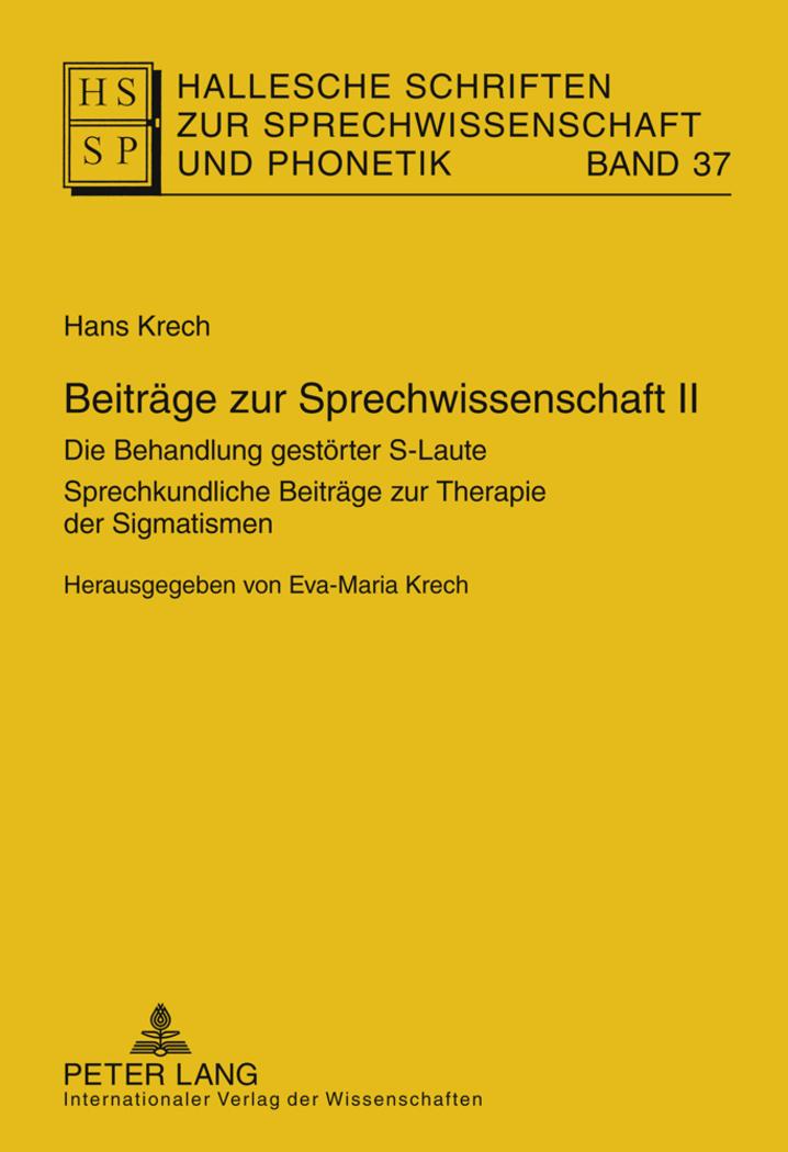 Vorderes Coverbild Beiträge zur Sprechwissenschaft II