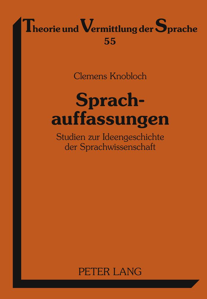 Vorderes Coverbild Sprachauffassungen