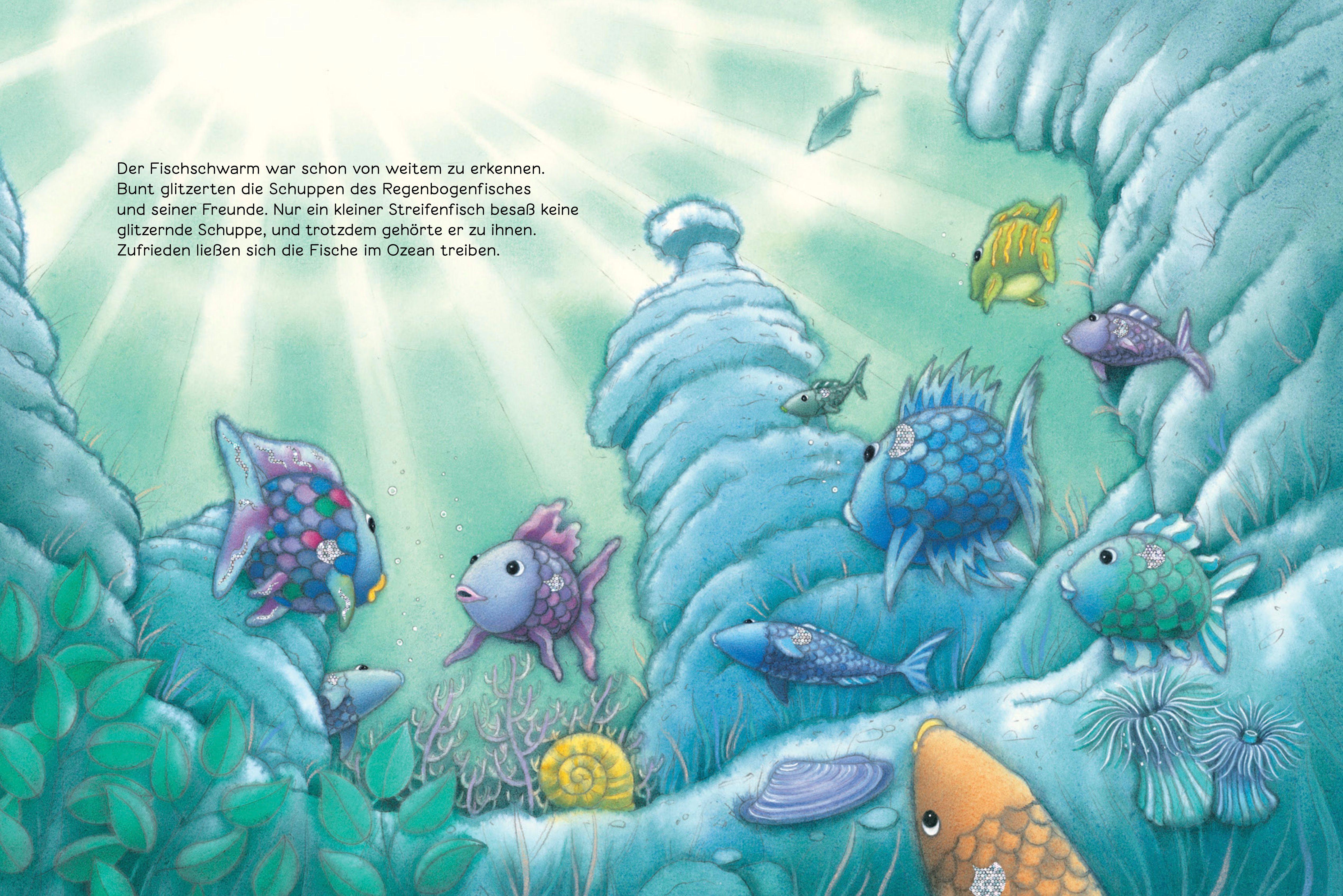 Beispielinhalt (Bild) Der Regenbogenfisch stiftet Frieden