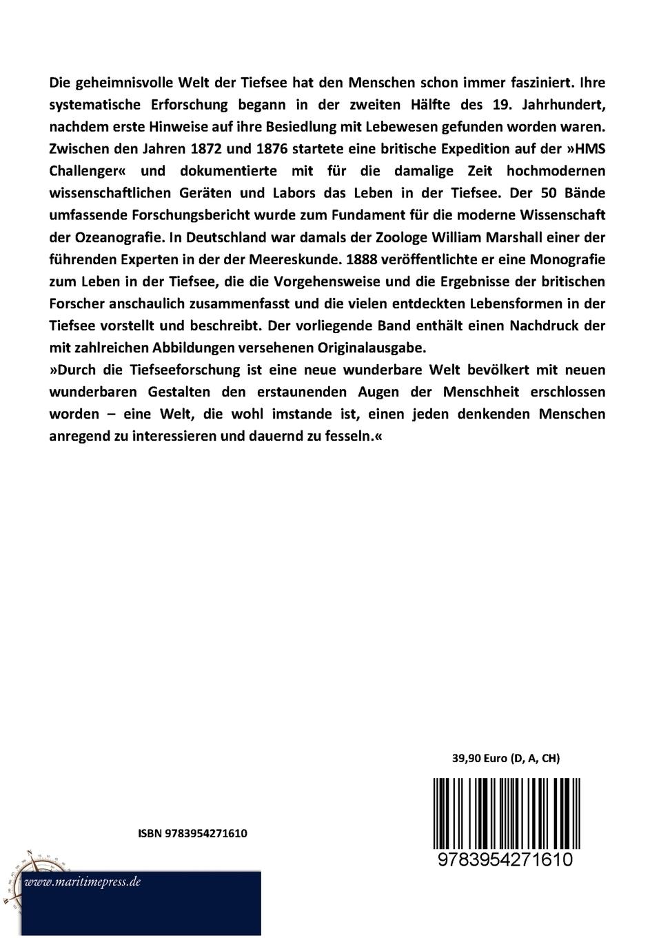 Rückseitencover Die Tiefsee und ihr Leben