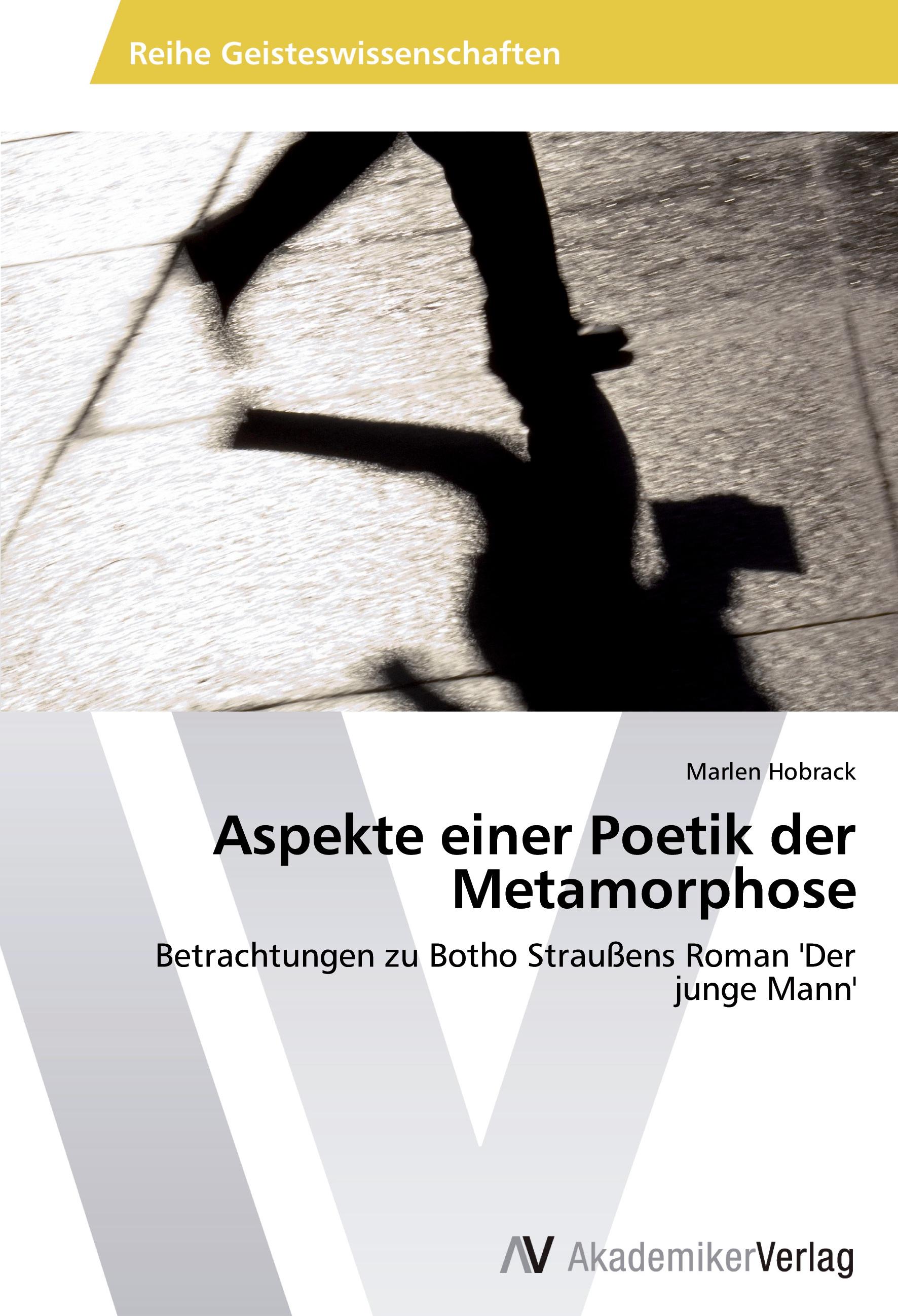 Vorderes Coverbild Aspekte einer Poetik der Metamorphose